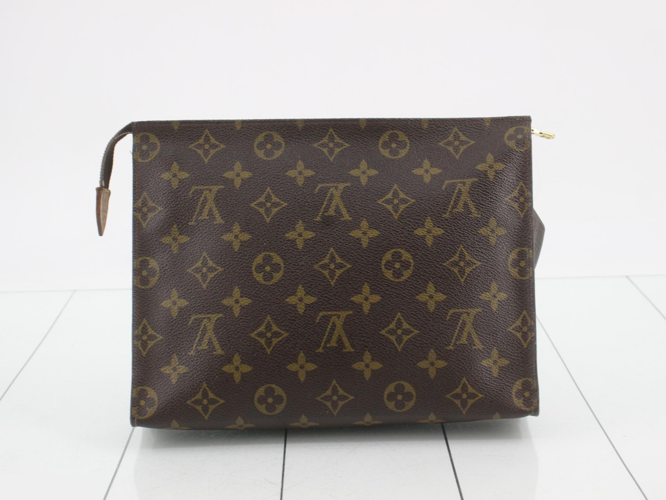 Monogram Clutch Bag/Cosmetic Pouch, Pochette Toilette 26 — view 2