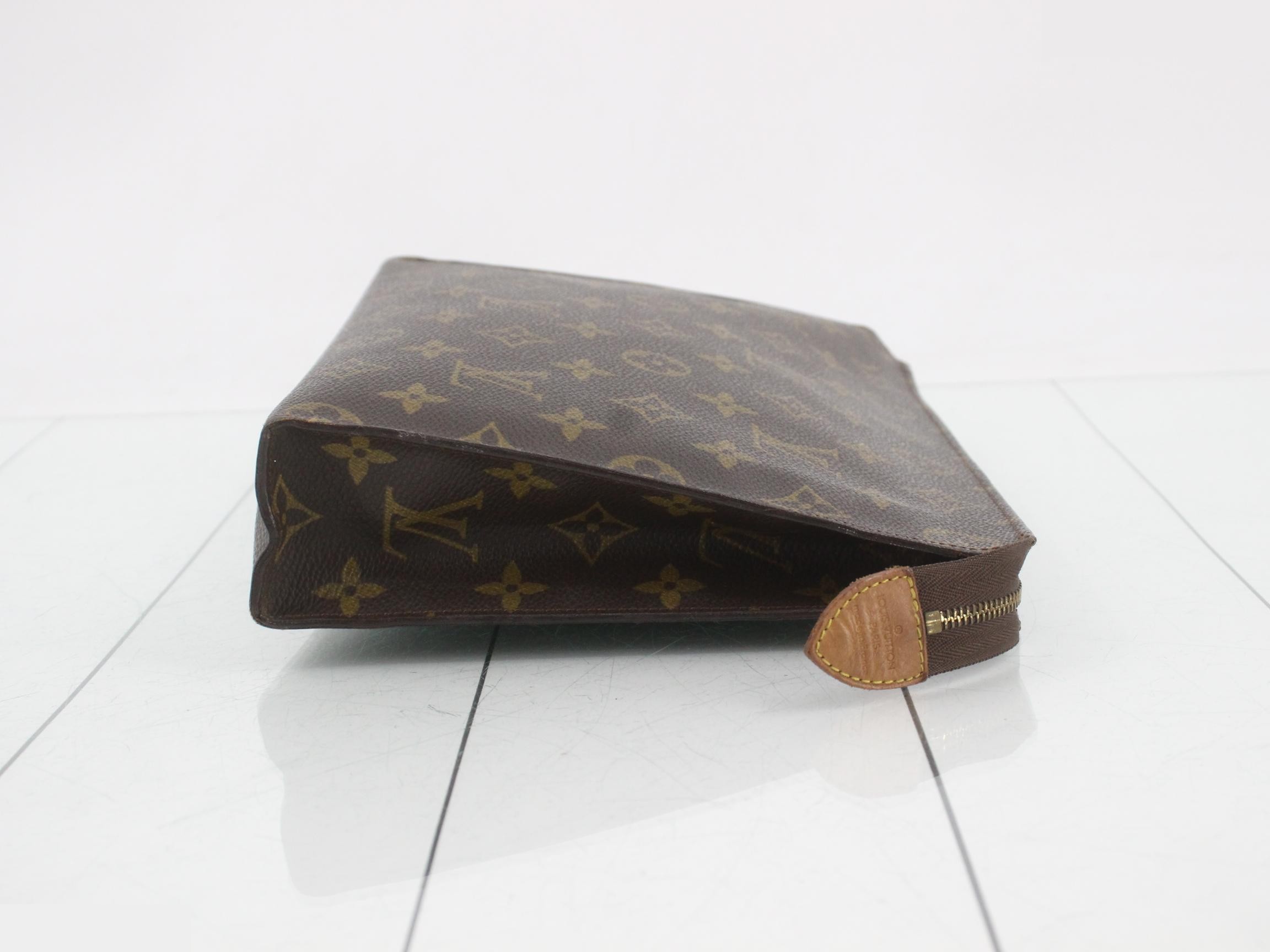 Monogram Clutch Bag/Cosmetic Pouch, Pochette Toilette 26 — view 3