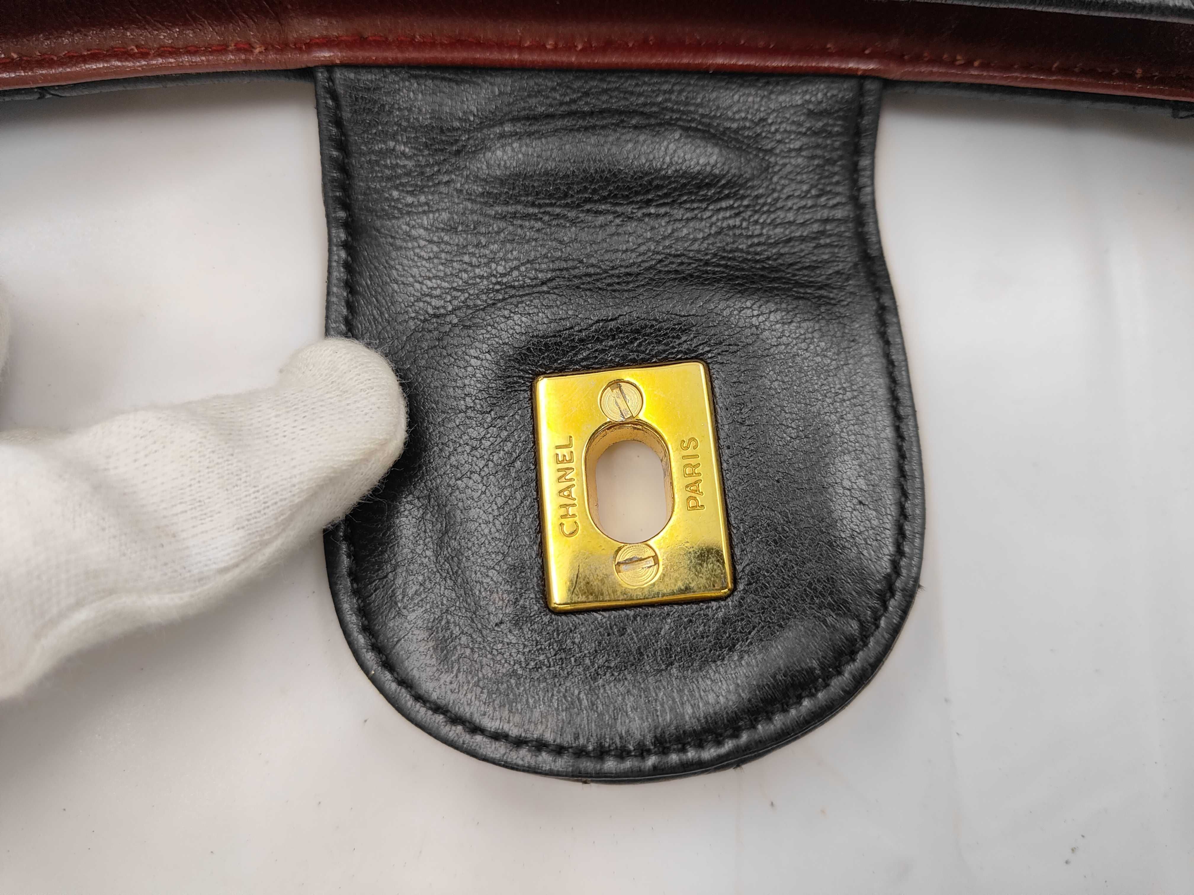 Coco Mark Turnlock Chain Tote Bag Shoulder Bag — view 7