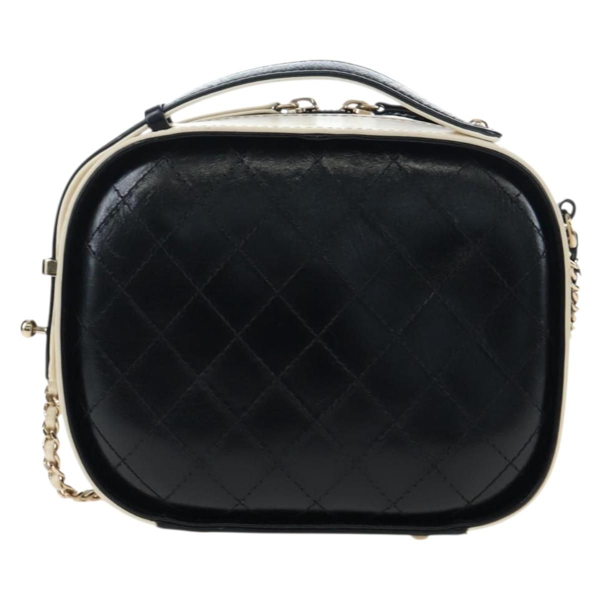Small CC Quilted Crumpled Calfskin Vanity Case — view 2