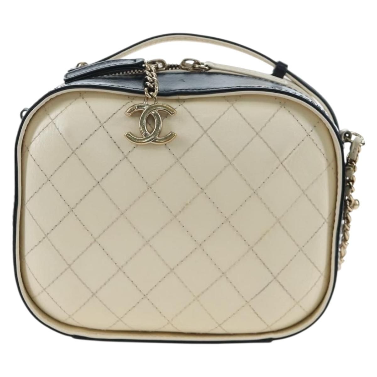 Small CC Quilted Crumpled Calfskin Vanity Case — view 13