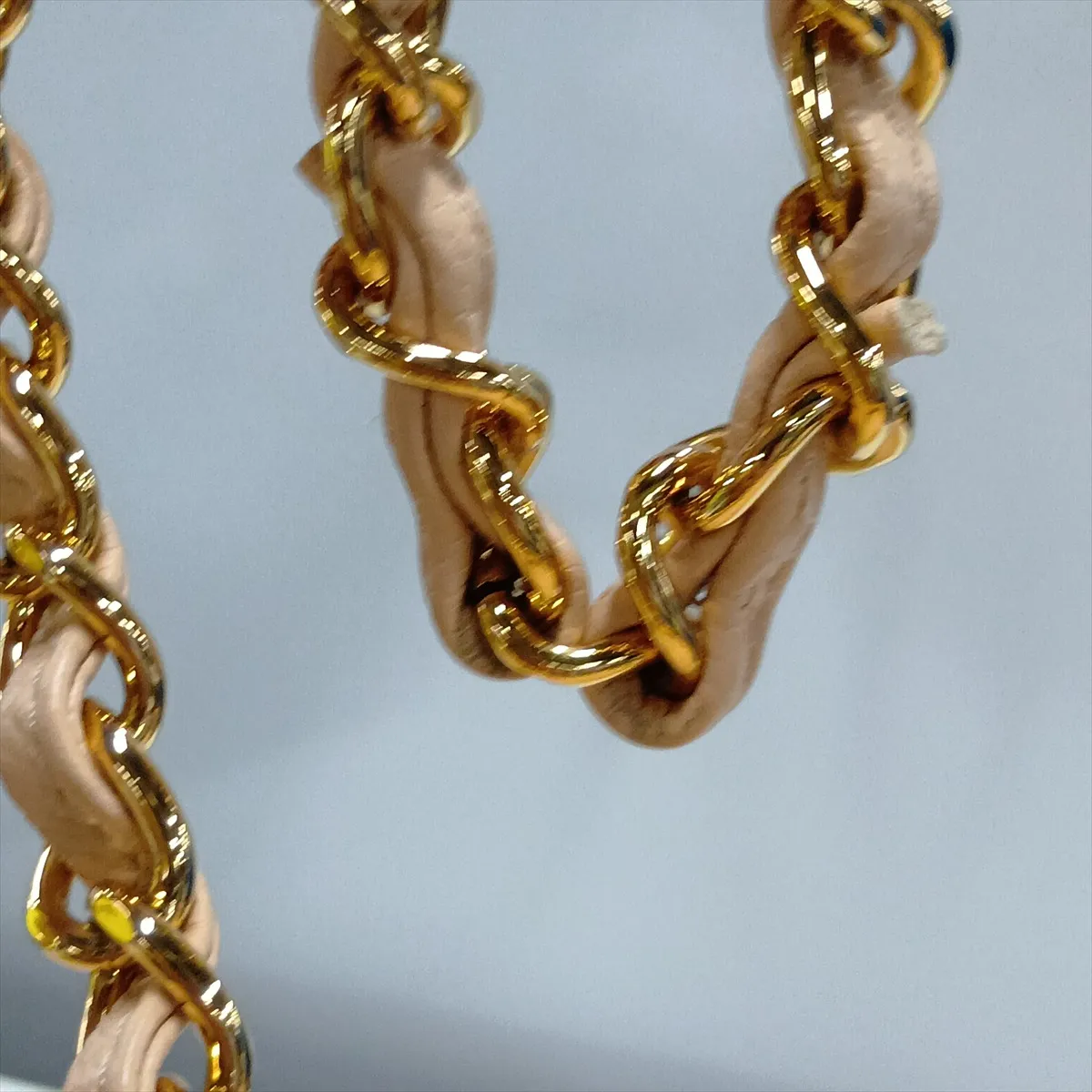 [Individually packaged] Chanel Large Matelassé 30 Caviar Skin Double Flap Double Chain Bag, Beige, Gold Hardware, 24004180, Serial Number 24, A58600 — view 15