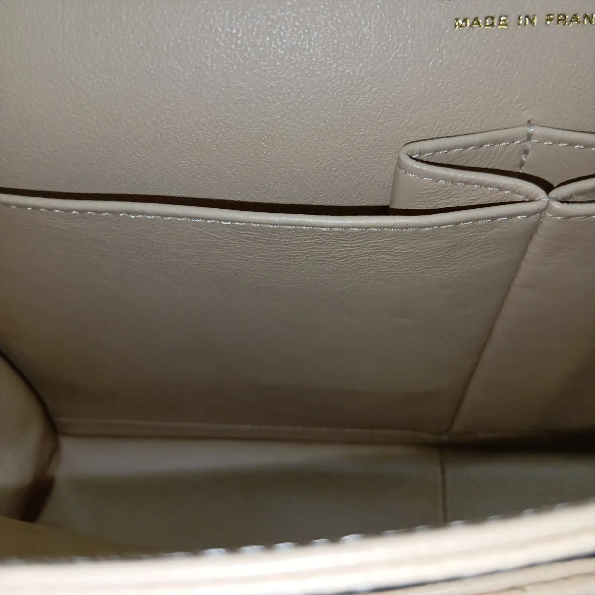 [Individually packaged] Chanel Large Matelassé 30 Caviar Skin Double Flap Double Chain Bag, Beige, Gold Hardware, 24004180, Serial Number 24, A58600 — view 10