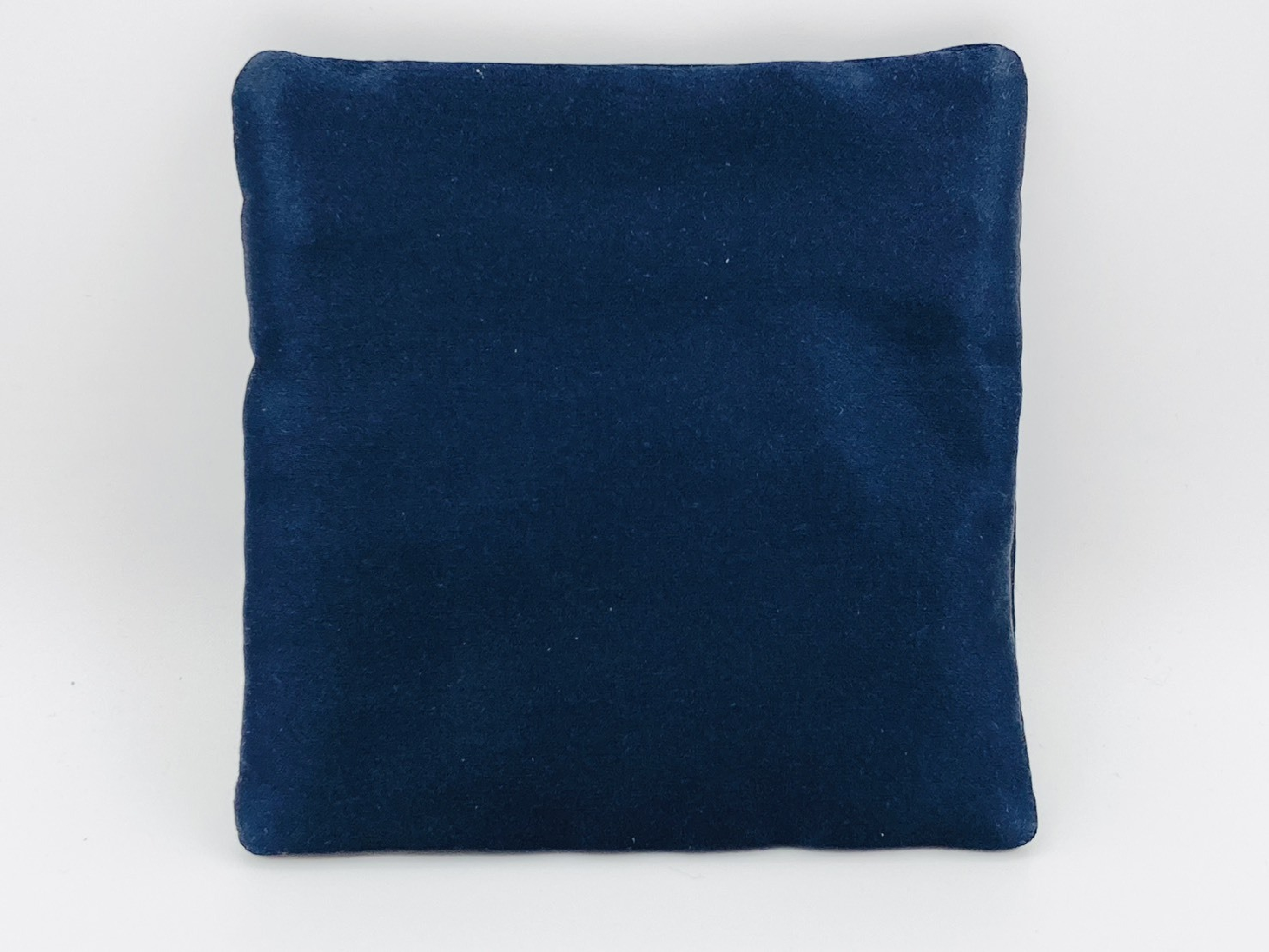 logo accessory pouch, jewelry pouch, small item case, nylon satin, navy, other accessories. — view 2