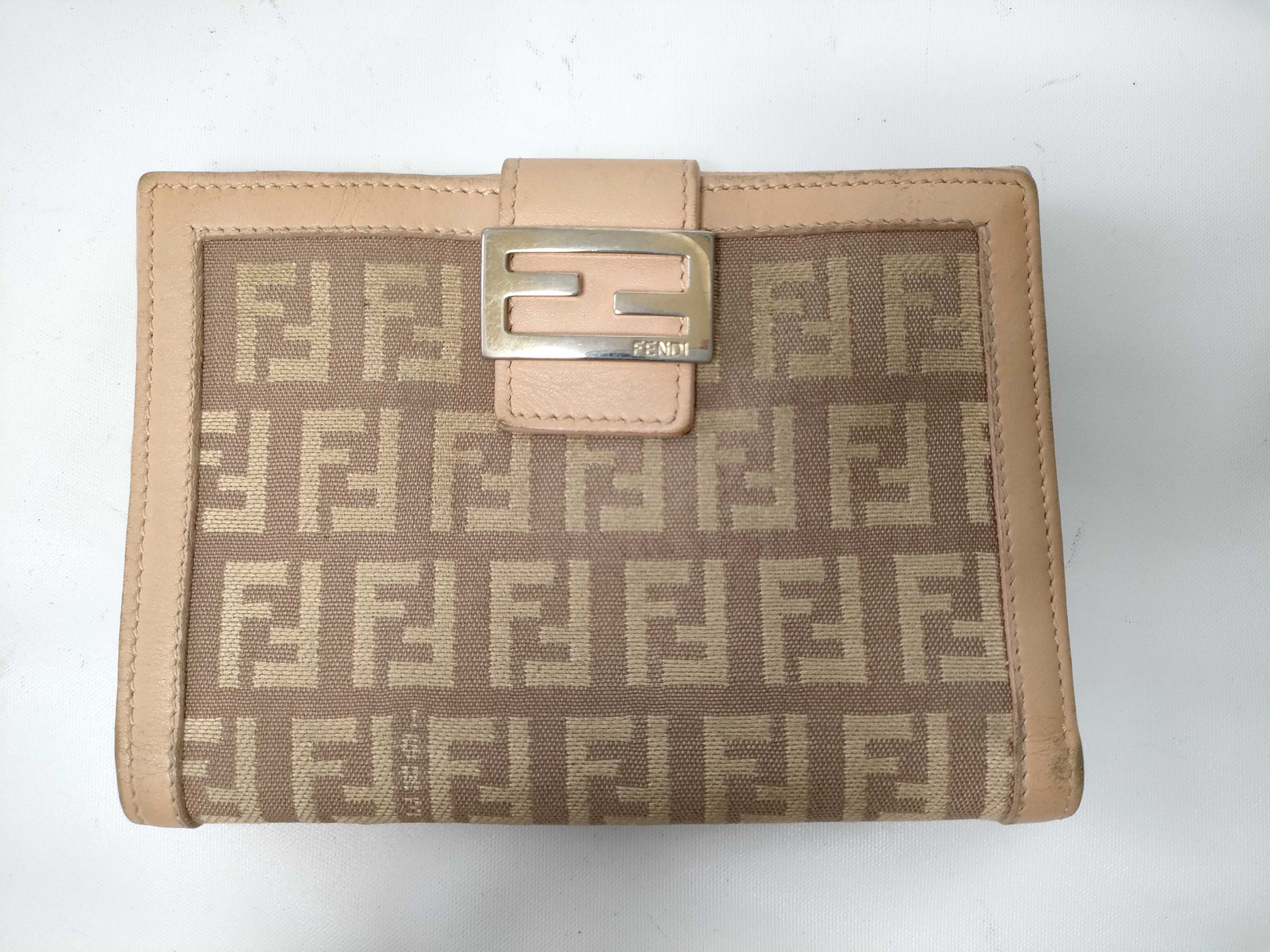 Zucca pattern Fendi bi-fold wallet Zucchino wallet