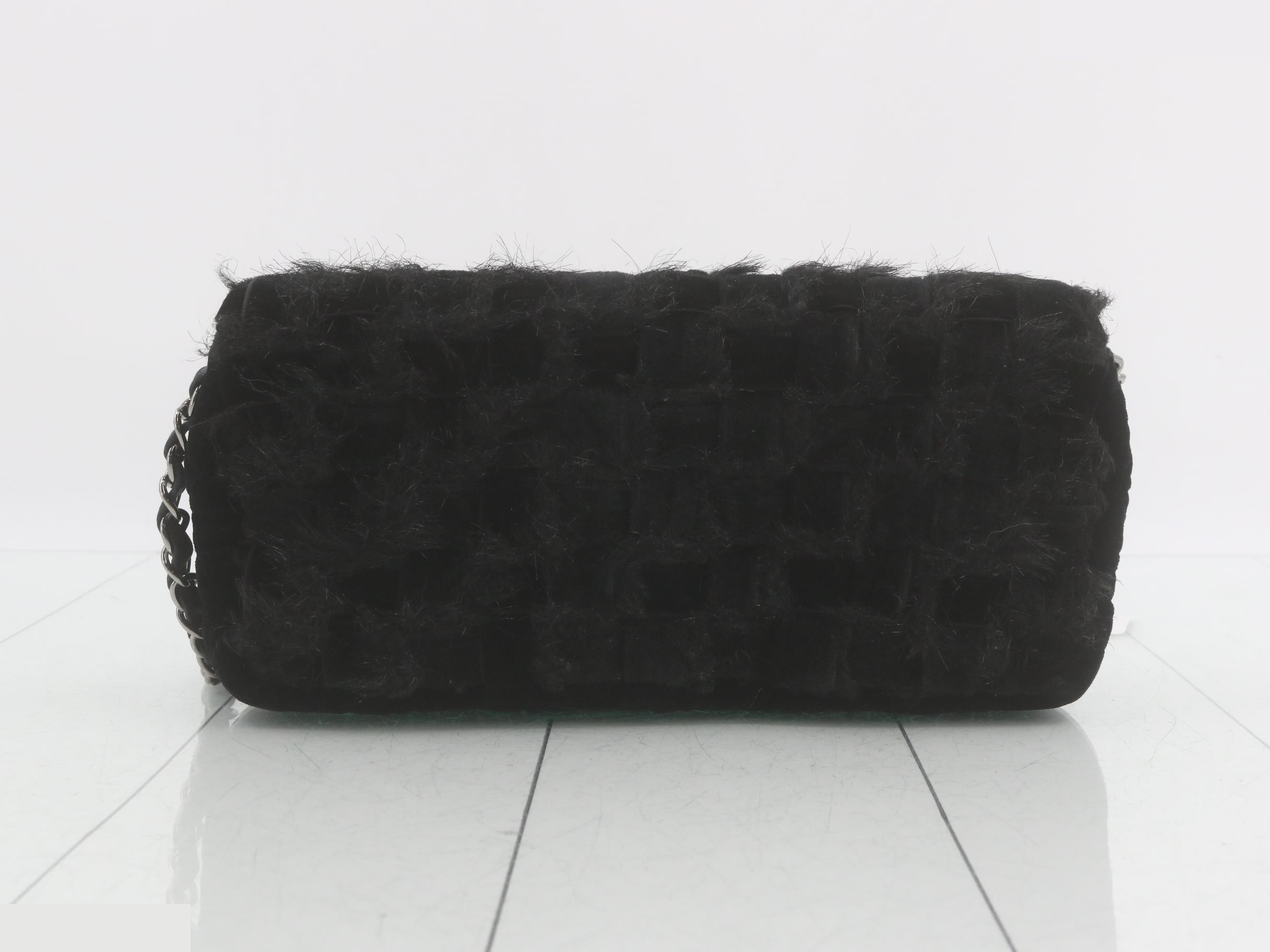 Coco Mark Chain Shoulder Bag, Black — view 3