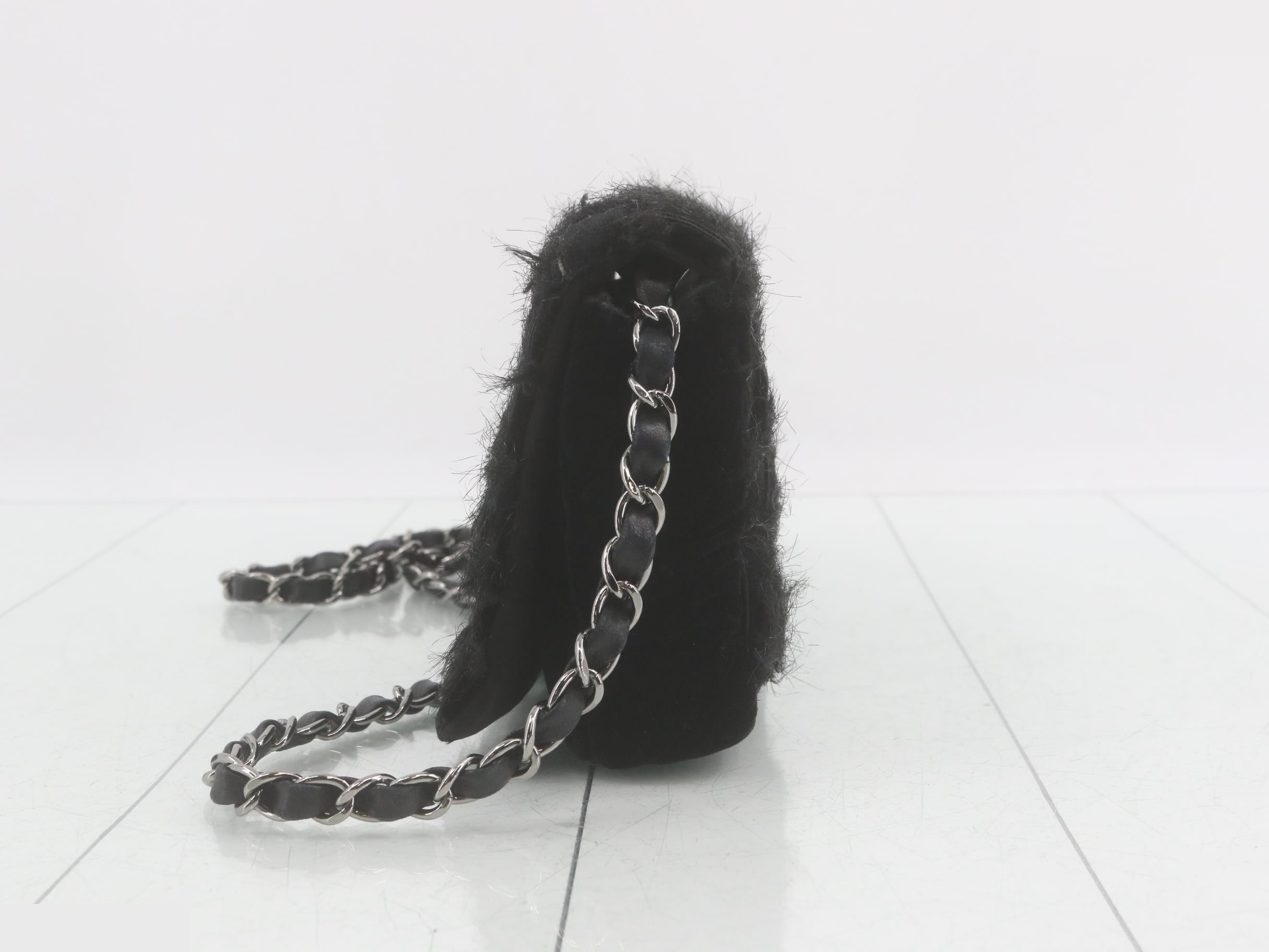 Coco Mark Chain Shoulder Bag, Black — view 4