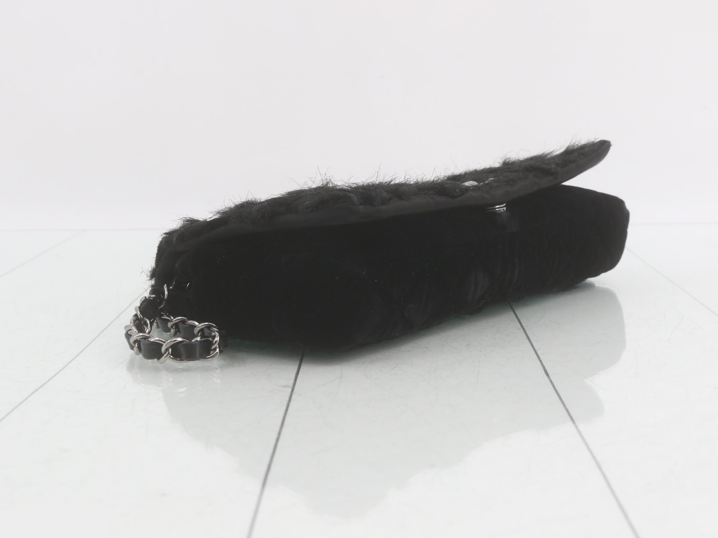 Coco Mark Chain Shoulder Bag, Black — view 6