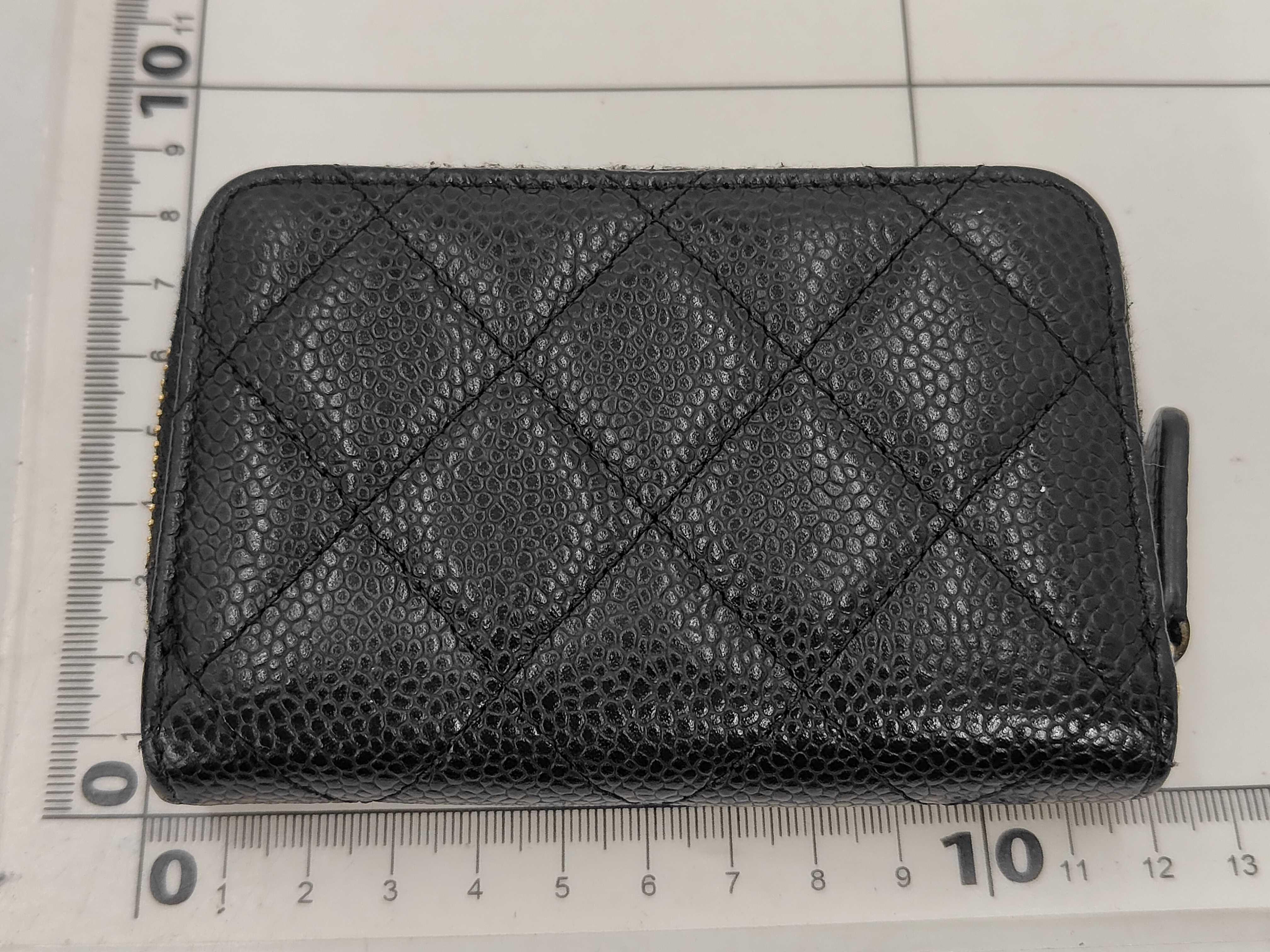 Coin Purse, Caviar Leather/Black, Card Case — view 2