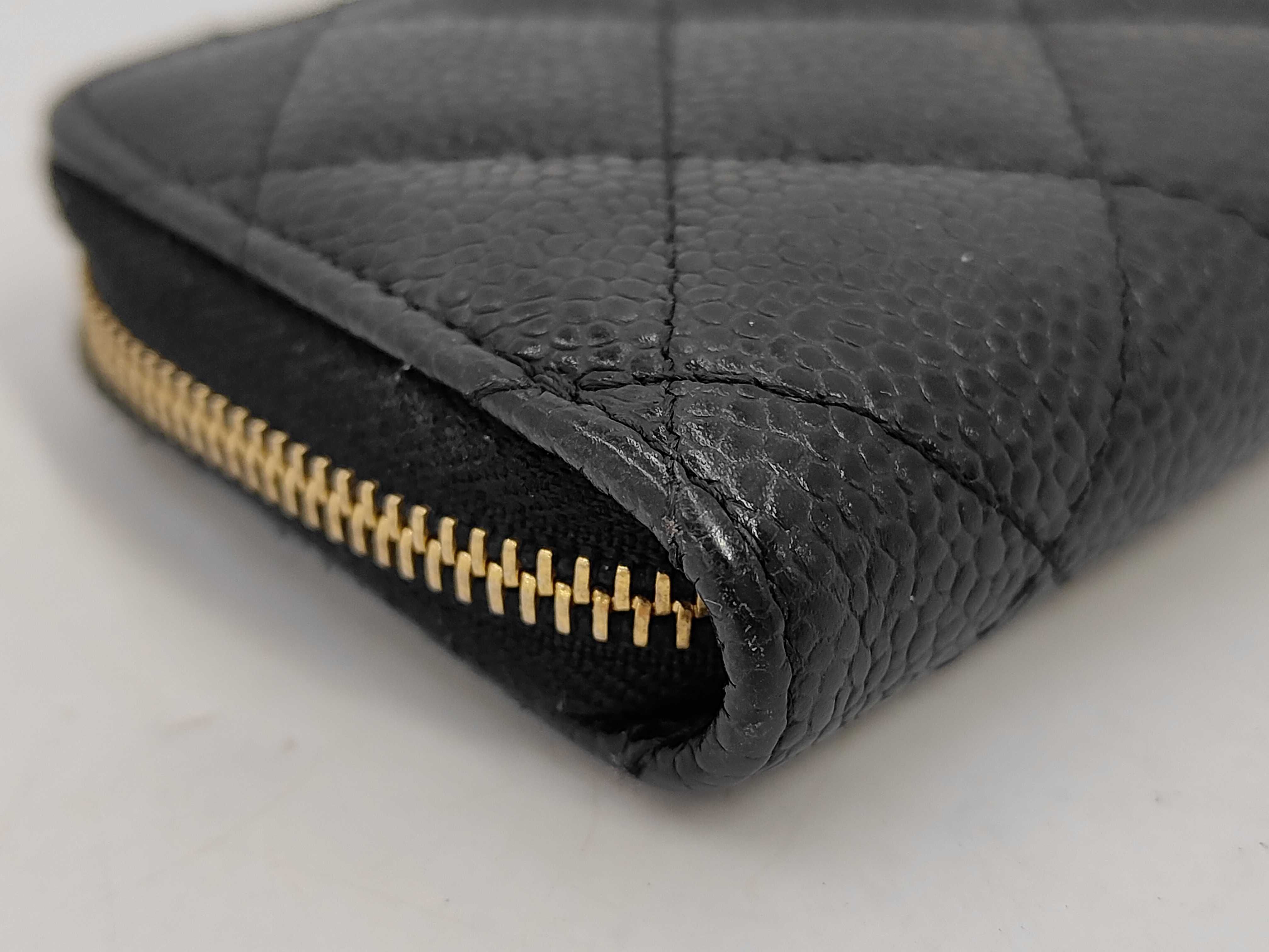 Coin Purse, Caviar Leather/Black, Card Case — view 3