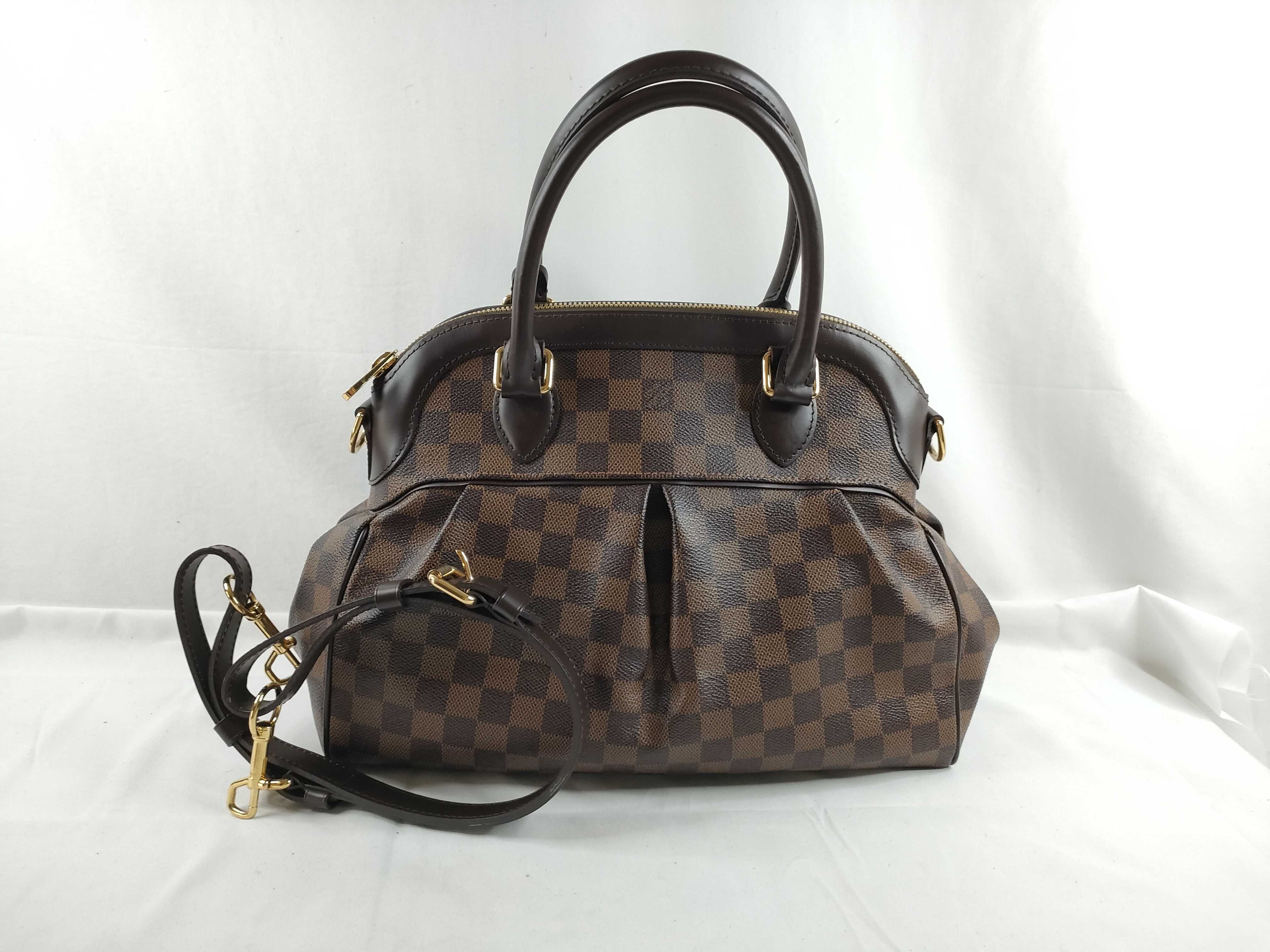 Damier Louis Vuitton Brown Damier Trevi PM N51997 2-Way Handbag