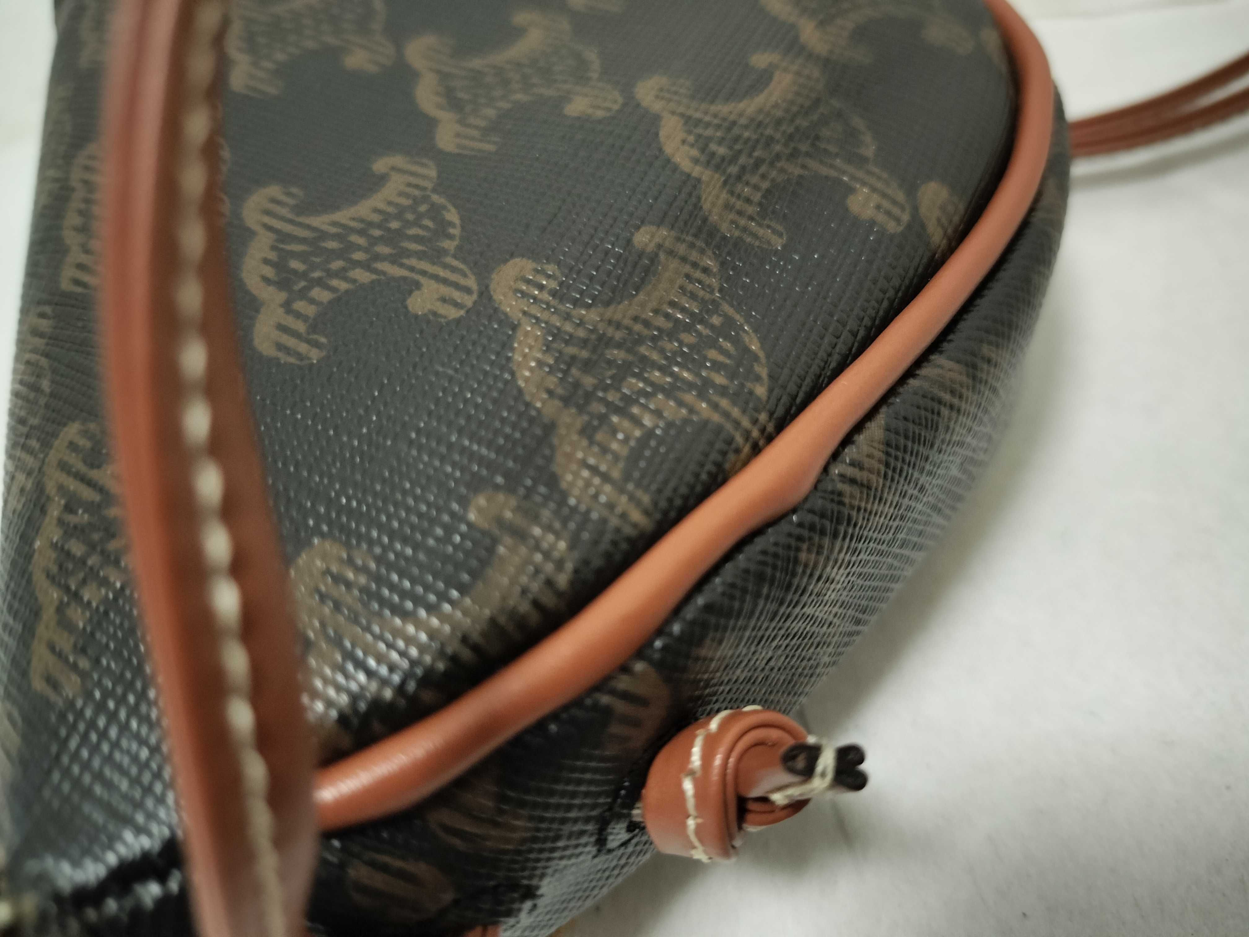 Triomphe Mini Triangle Shoulder Bag — view 13