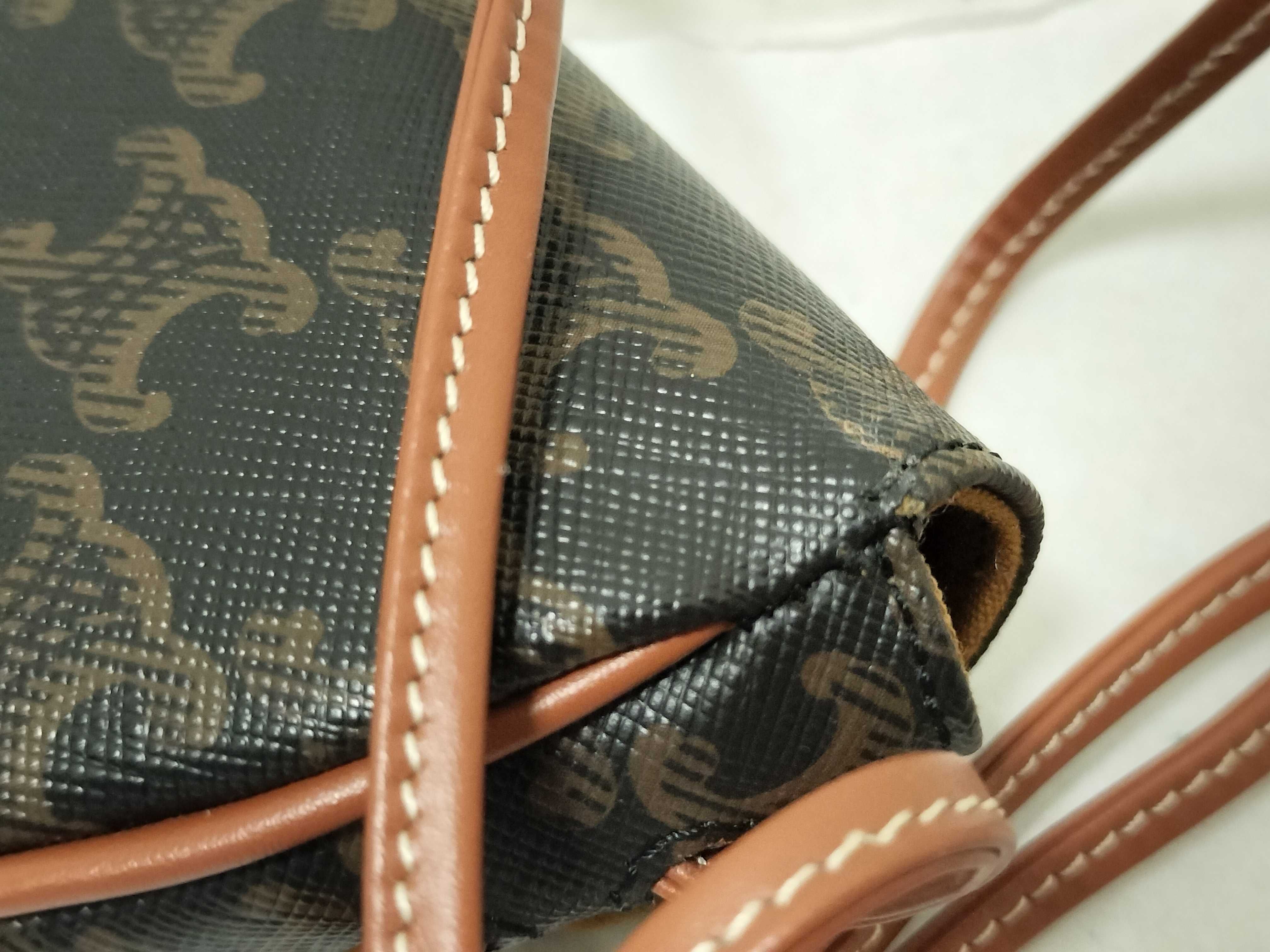 Triomphe Mini Triangle Shoulder Bag — view 14