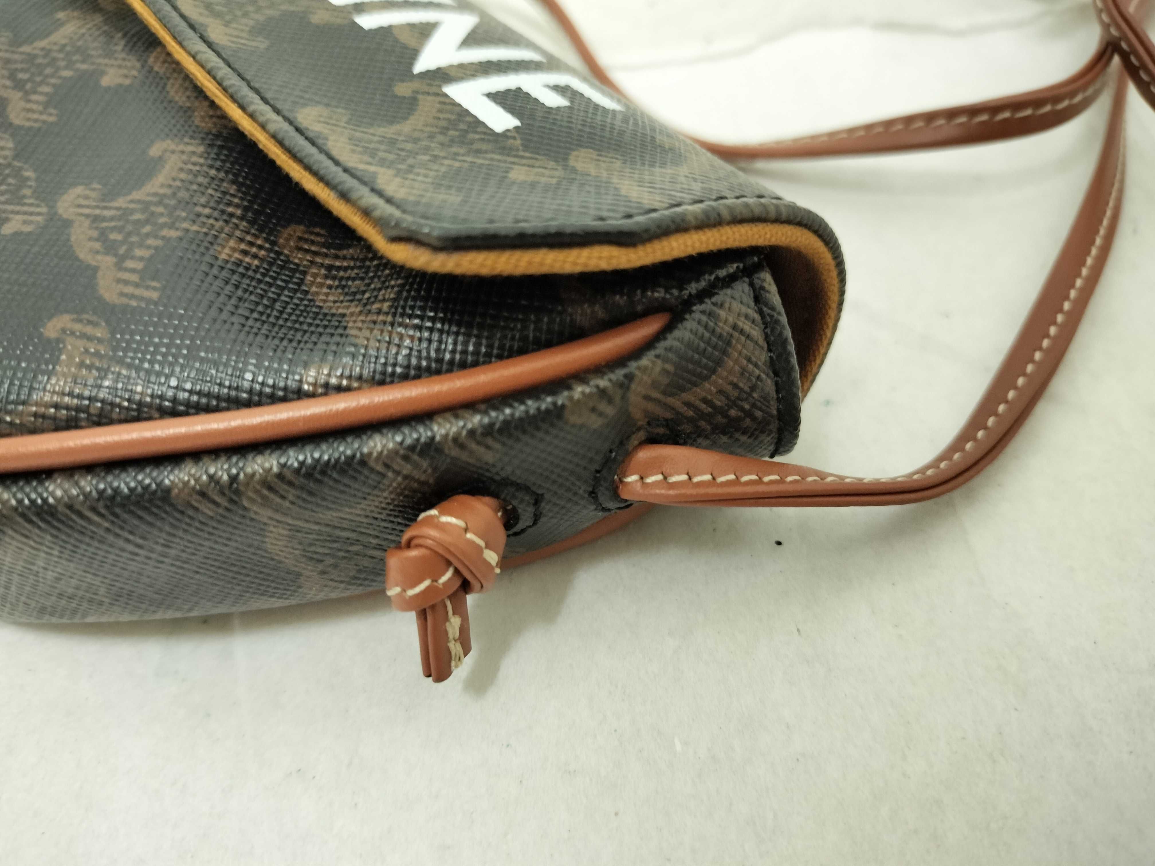 Triomphe Mini Triangle Shoulder Bag — view 5