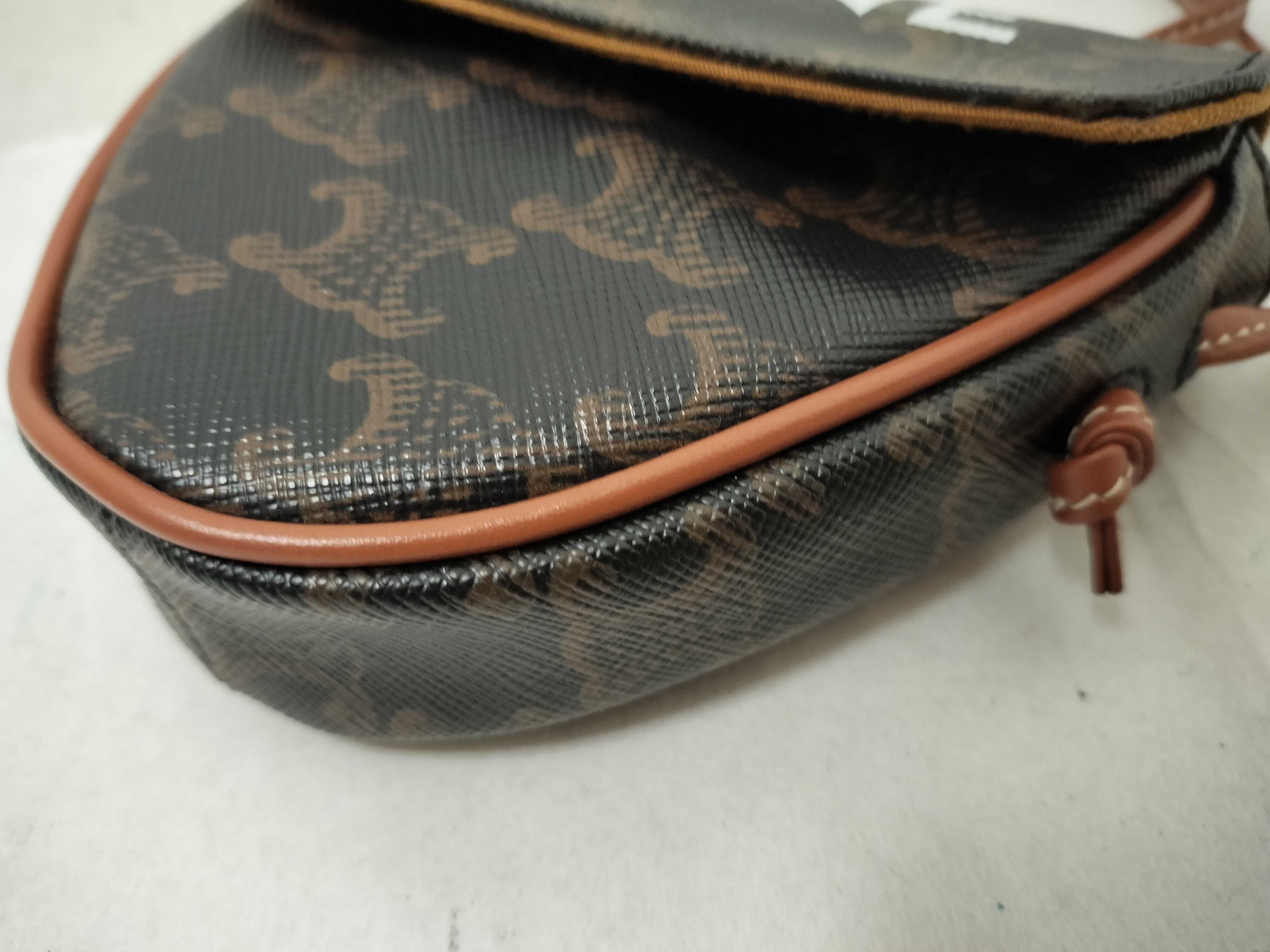 Triomphe Mini Triangle Shoulder Bag — view 6