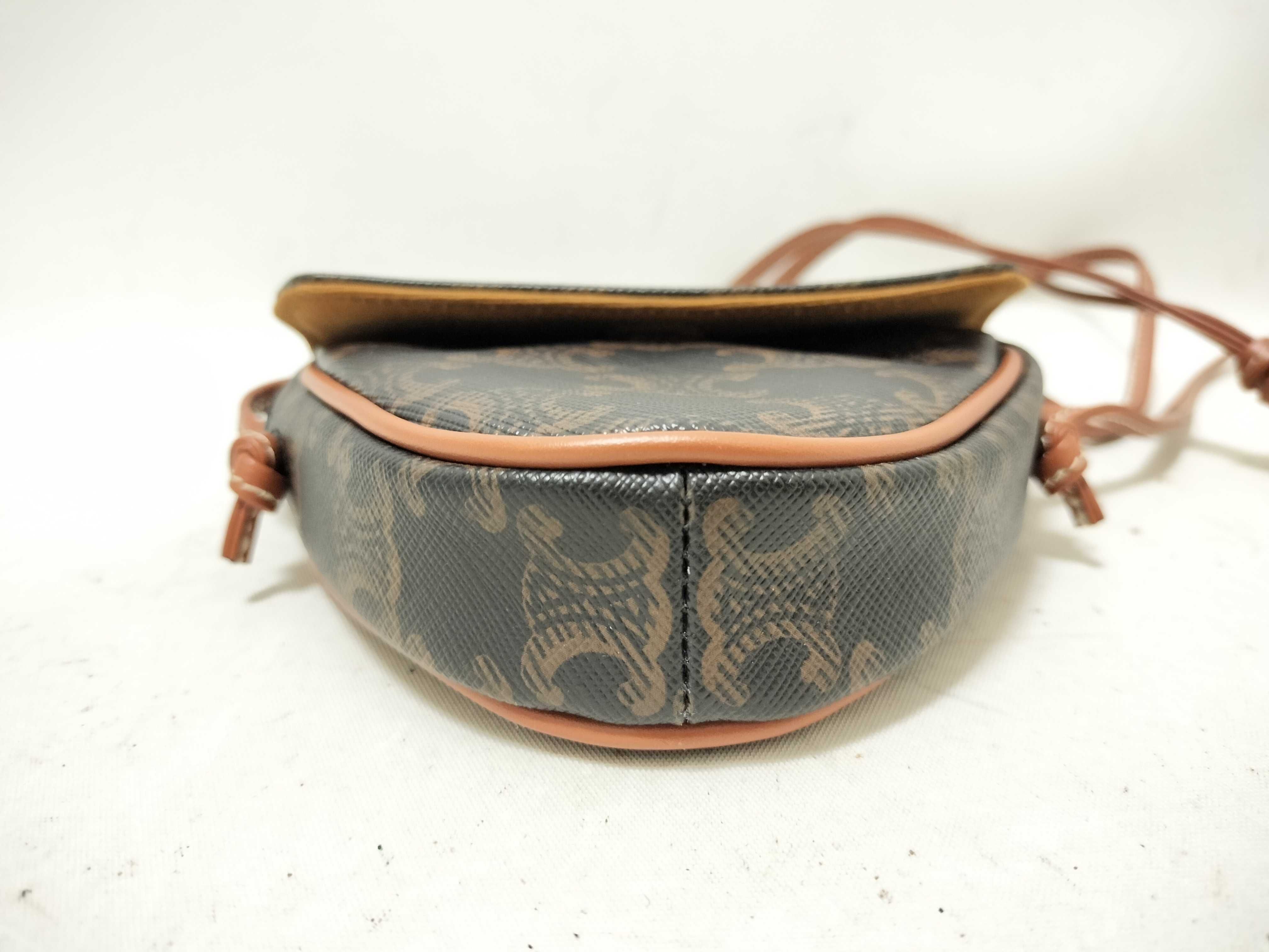 Triomphe Mini Triangle Shoulder Bag — view 7