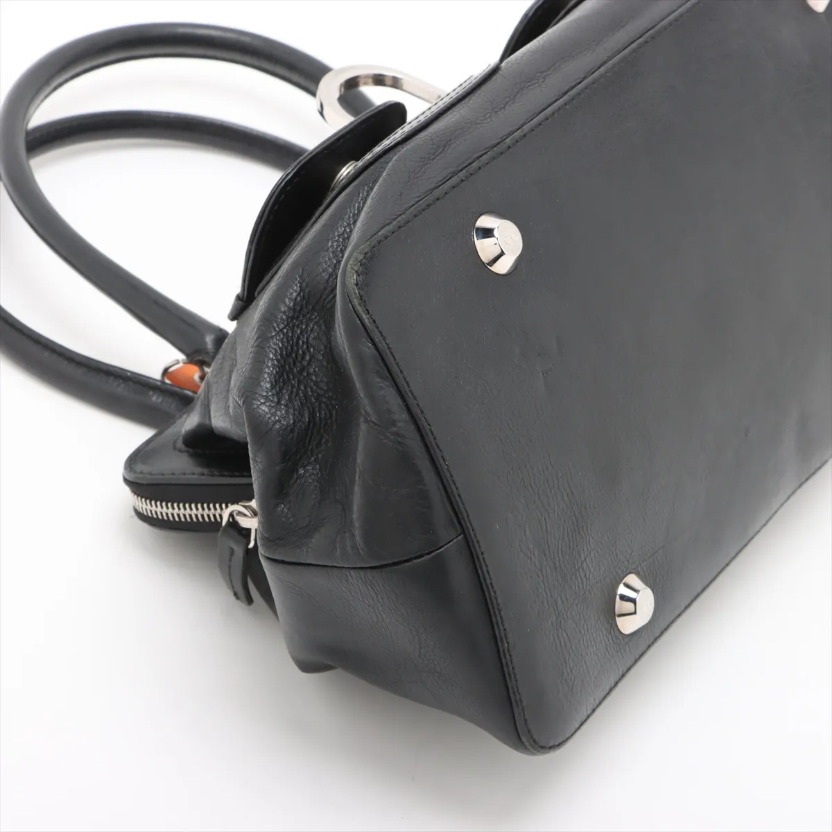 Leather Handbag Black — view 4
