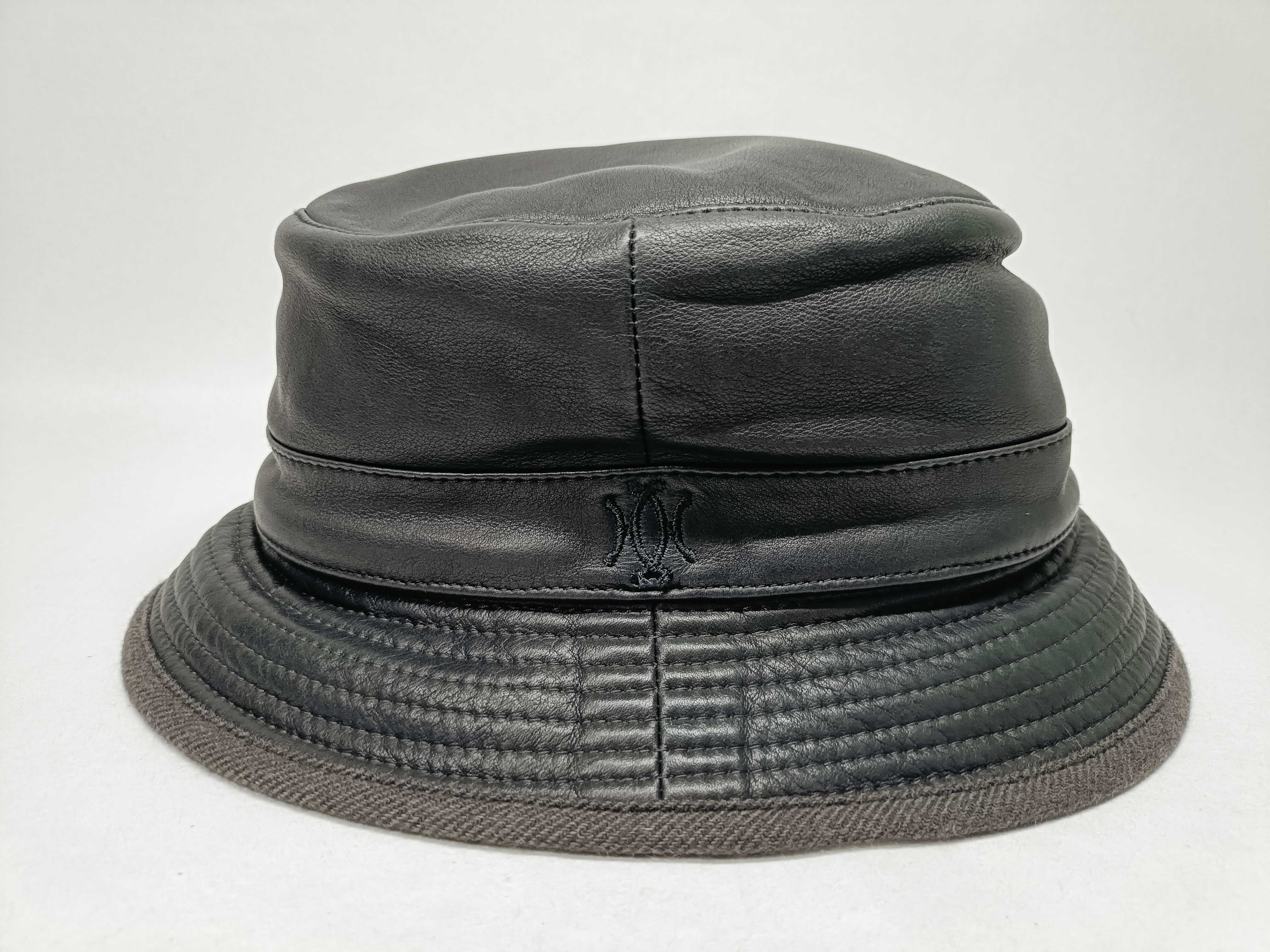 Leather x Cashmere Bucket Hat and other accessories — view 2