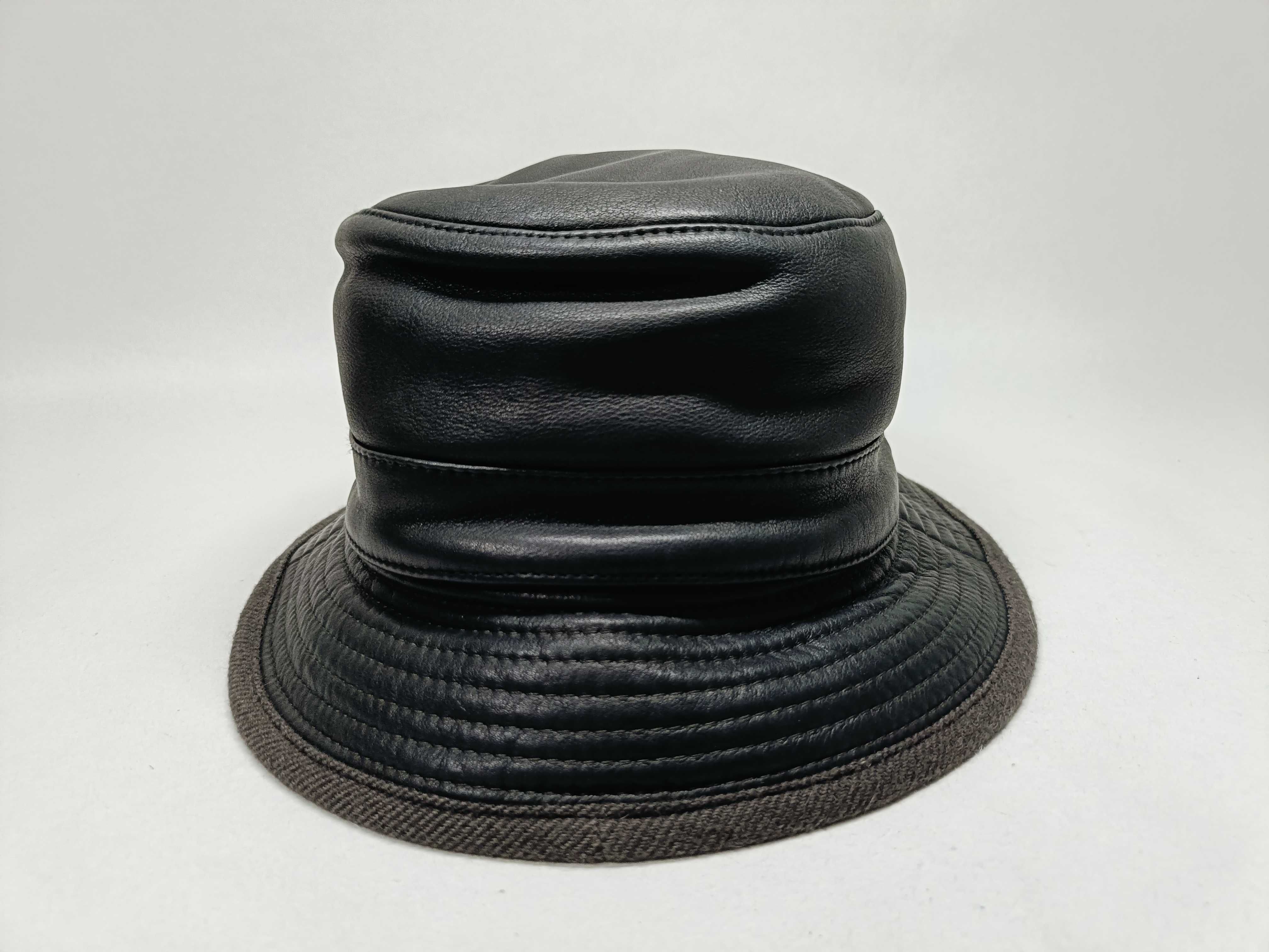 Leather x Cashmere Bucket Hat and other accessories — view 3