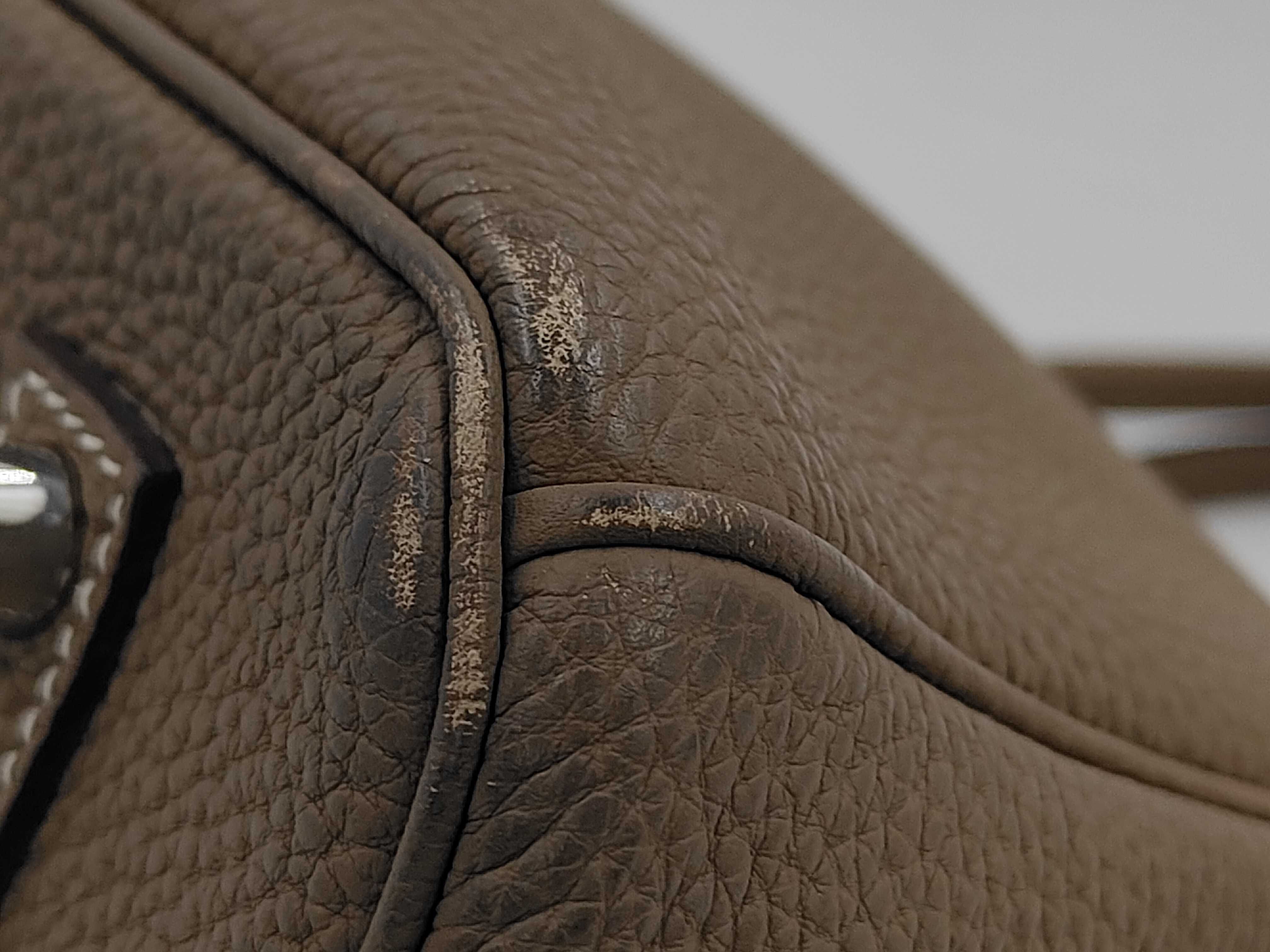 Birkin 35 Togo Etoupe Silver Hardware U Stamp Handbag — view 4