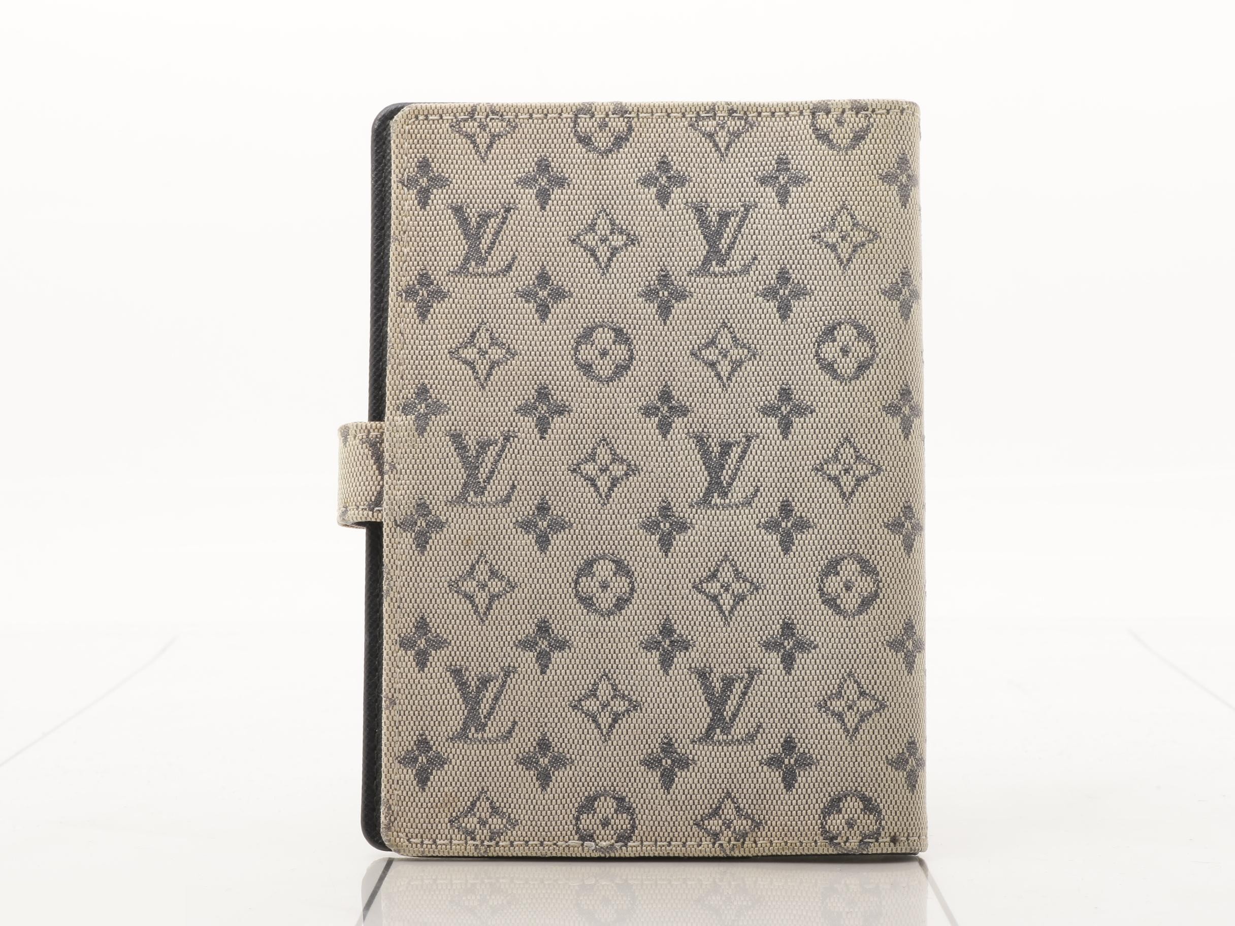 Monogram Mini Agenda Notebook Cover — view 2