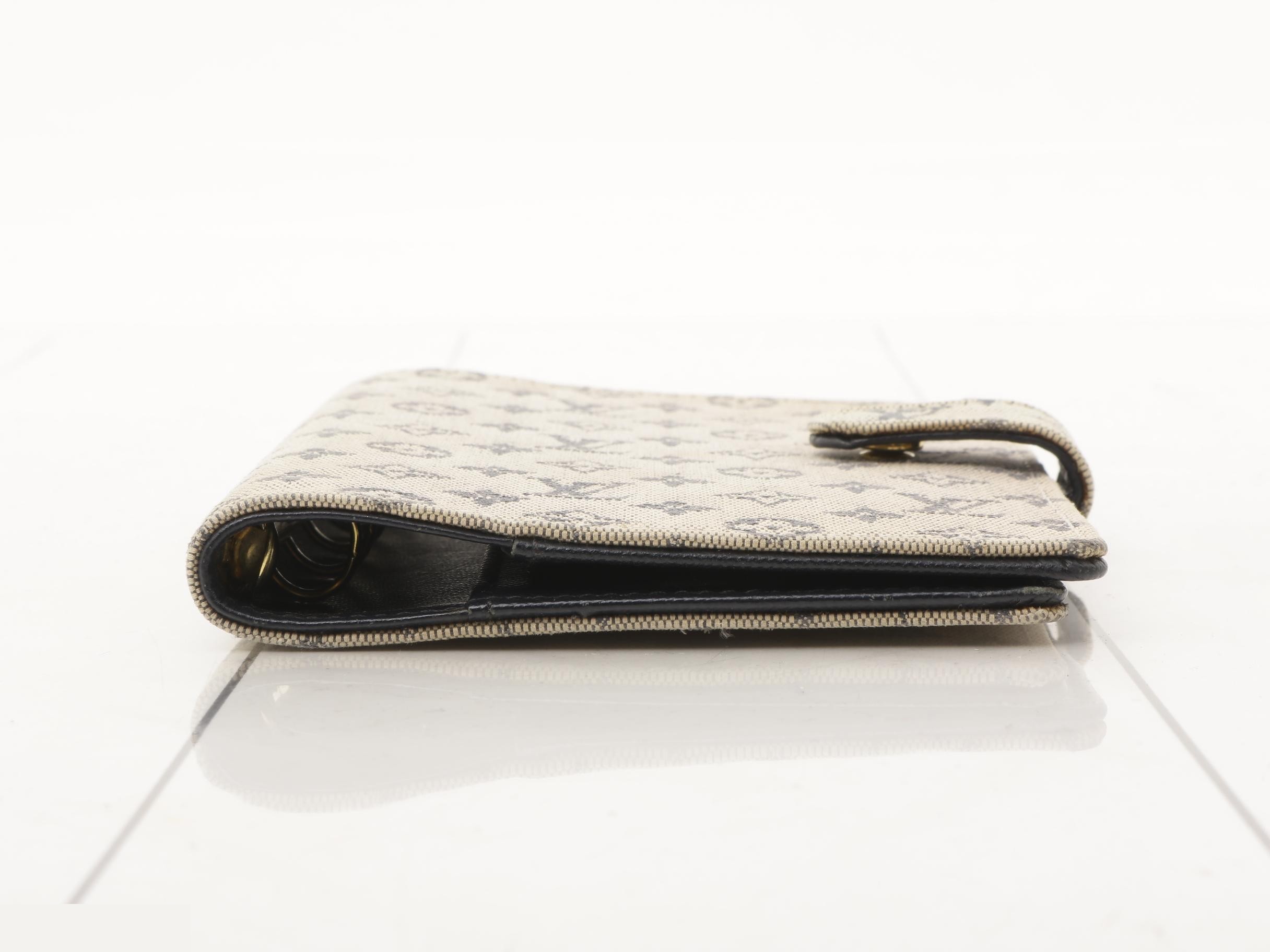 Monogram Mini Agenda Notebook Cover — view 3