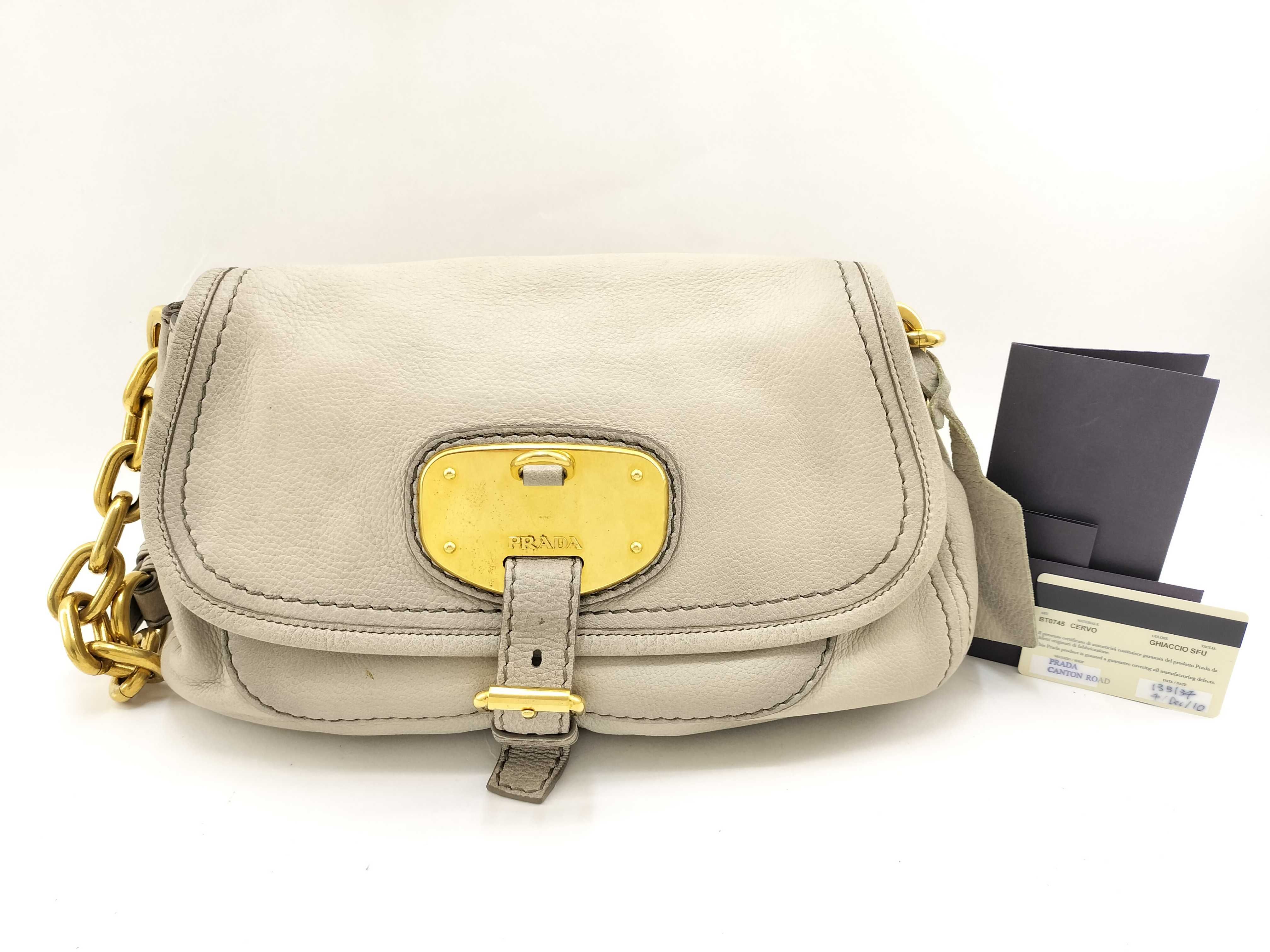 BT0745 Leather Chain Shoulder Bag