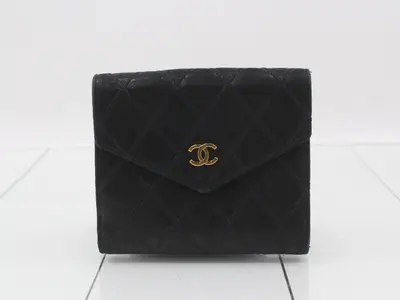 Bicolore Compact Wallet, Black