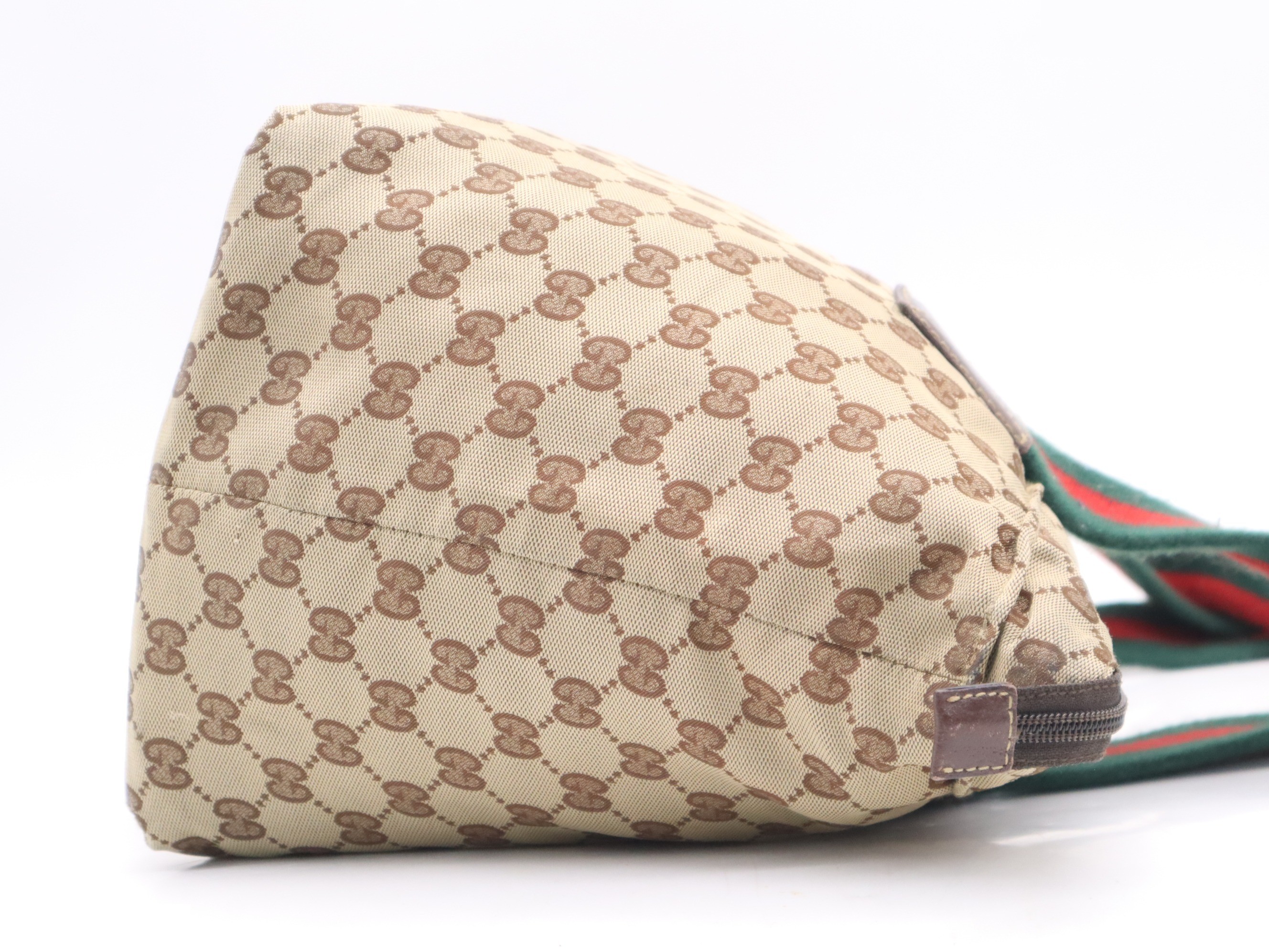 GG Canvas Sherry Line Tote Bag, Beige — view 5