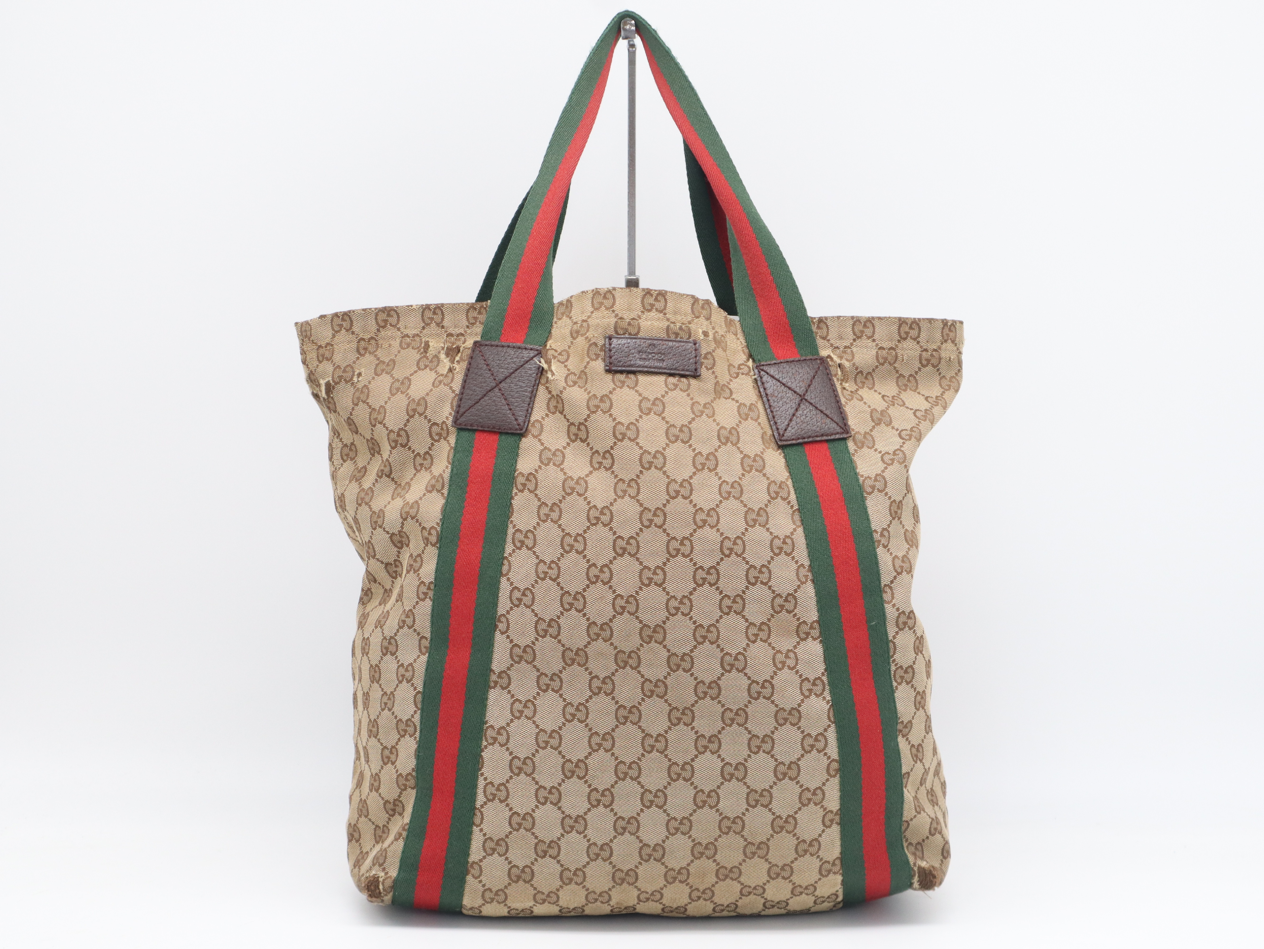 189669 GG Canvas Sherry Line Tote Bag