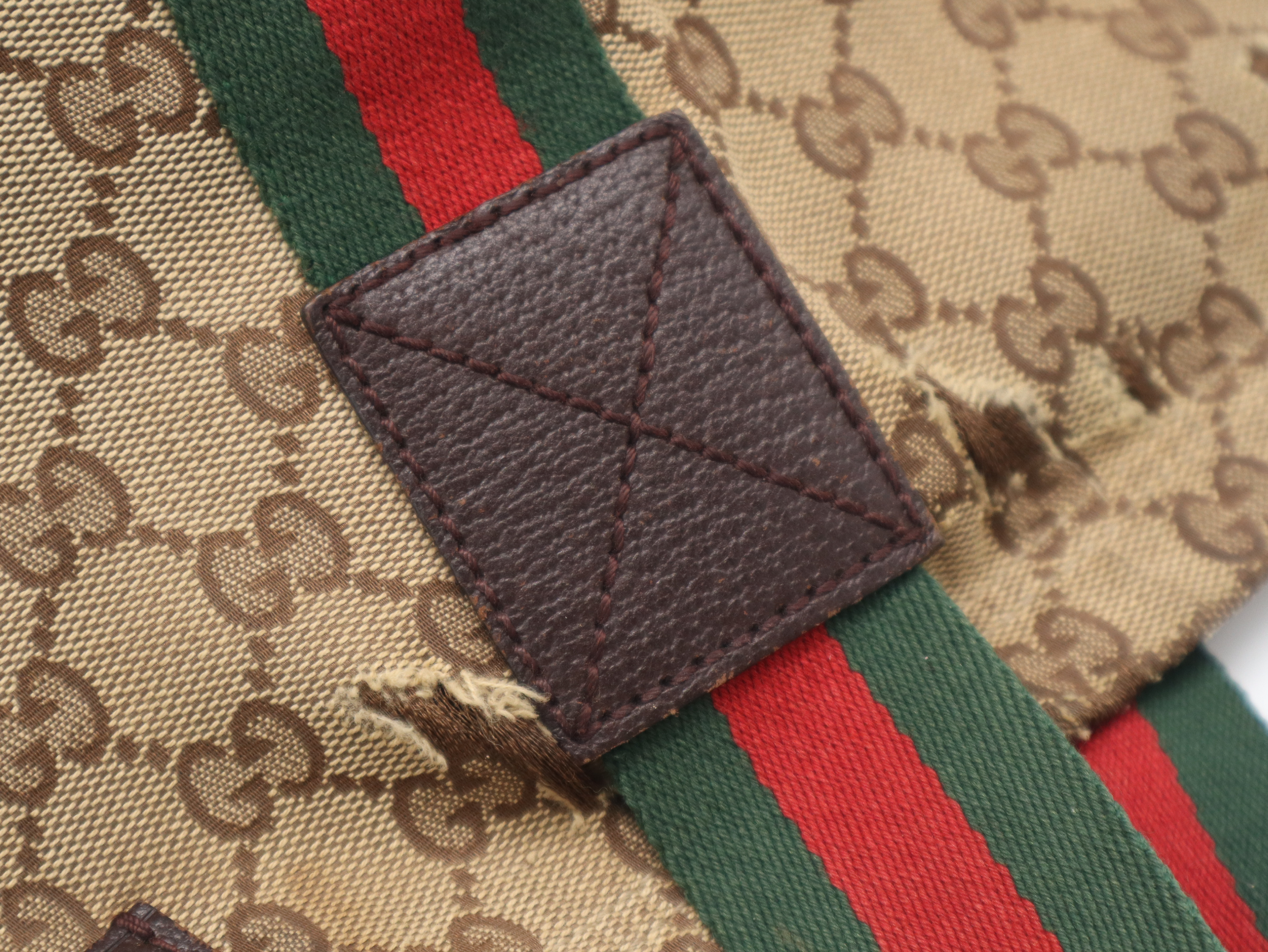 189669 GG Canvas Sherry Line Tote Bag — view 7