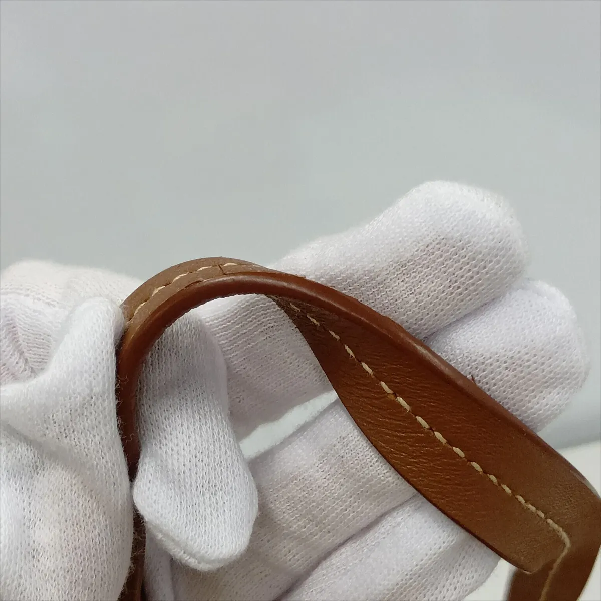 5BG126 Canvas x Leather Tote Bag Brown 5BG126 — view 13