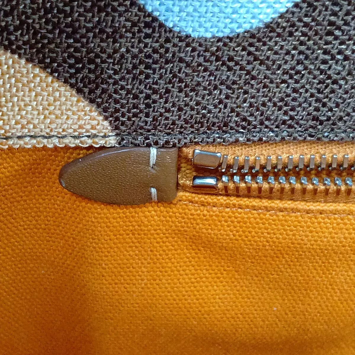 5BG126 Canvas x Leather Tote Bag Brown 5BG126 — view 14
