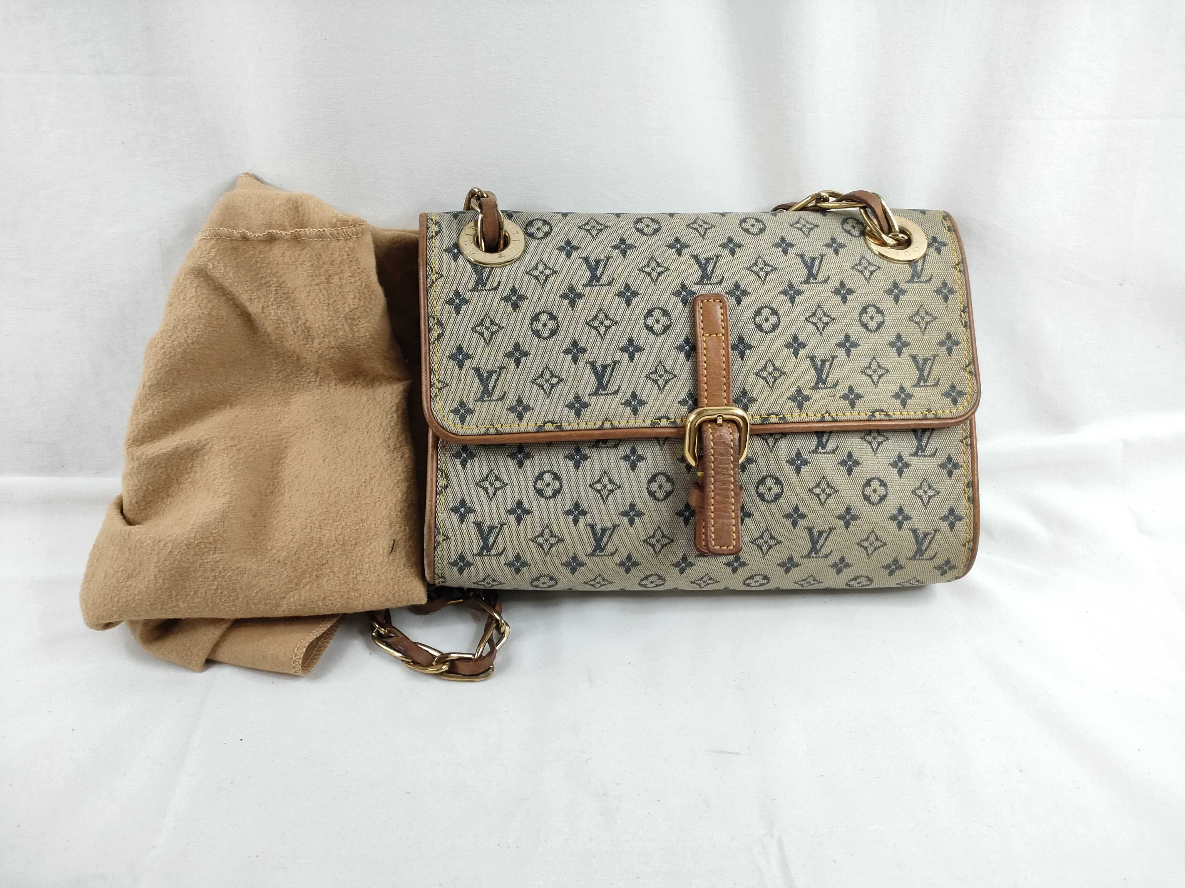 Monogram Mini Louis Vuitton Blue Monogram Mini Camille M92002 Shoulder Bag