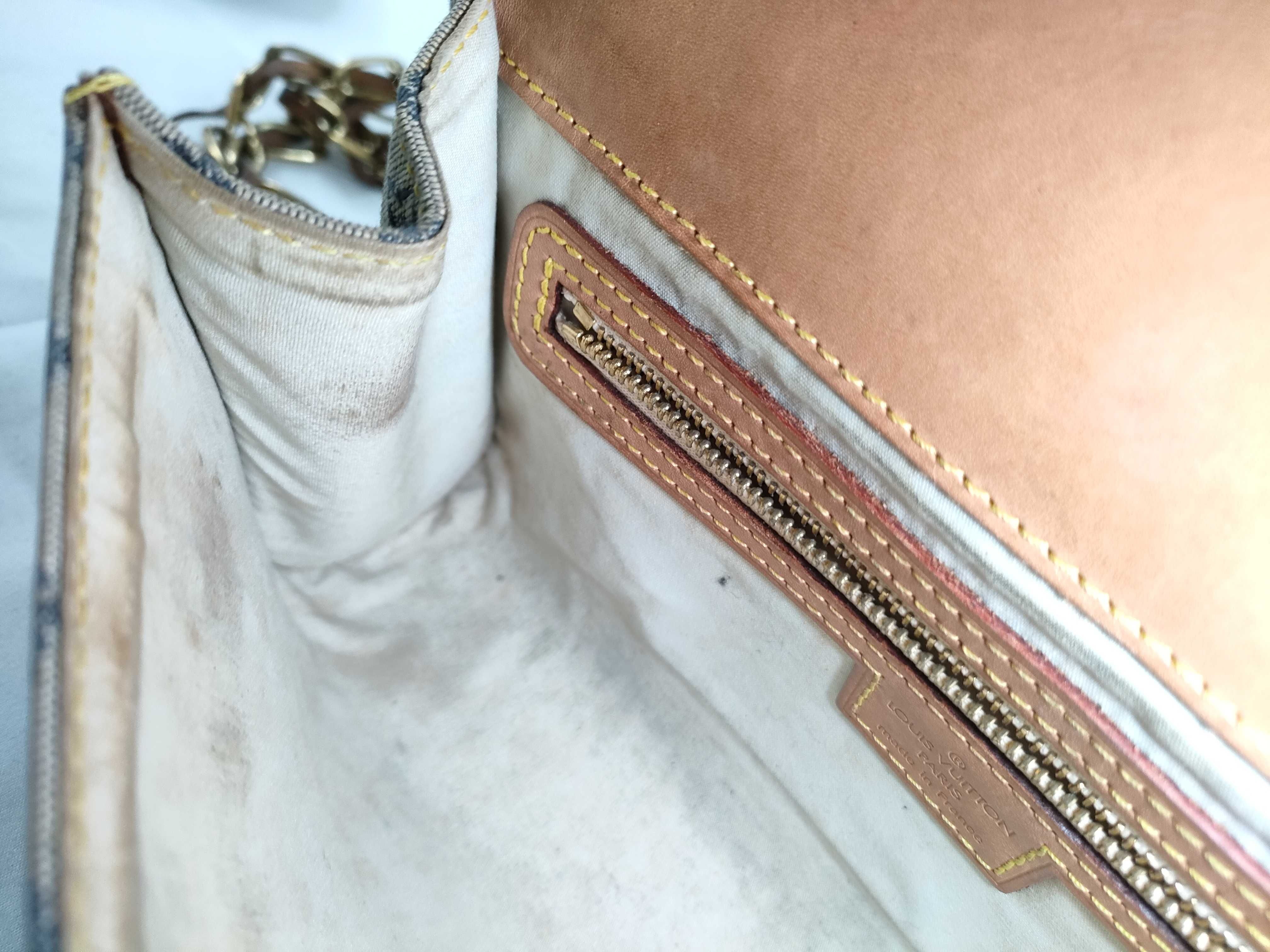 Monogram Mini Louis Vuitton Blue Monogram Mini Camille M92002 Shoulder Bag — view 11