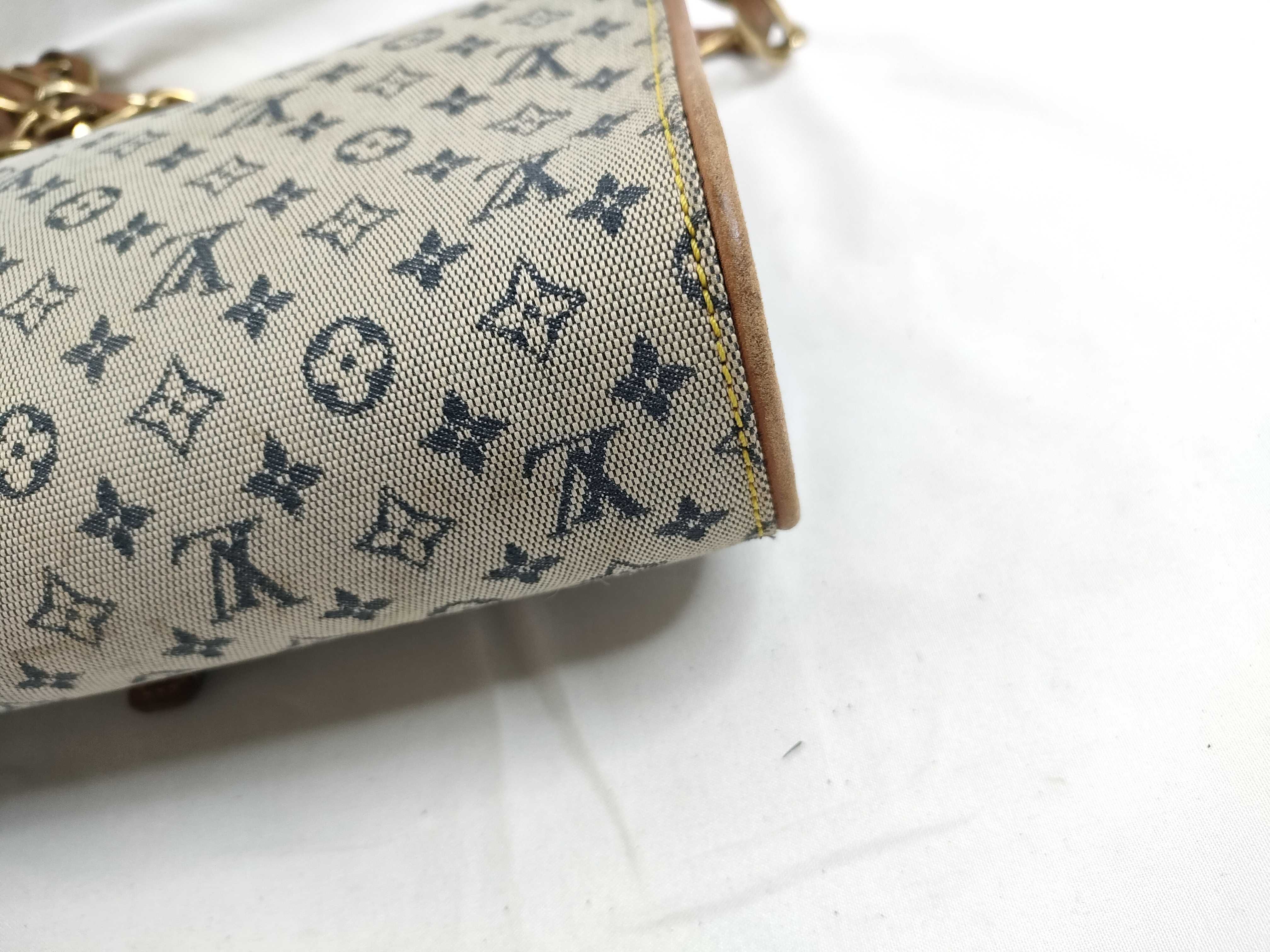 Monogram Mini Louis Vuitton Blue Monogram Mini Camille M92002 Shoulder Bag — view 5
