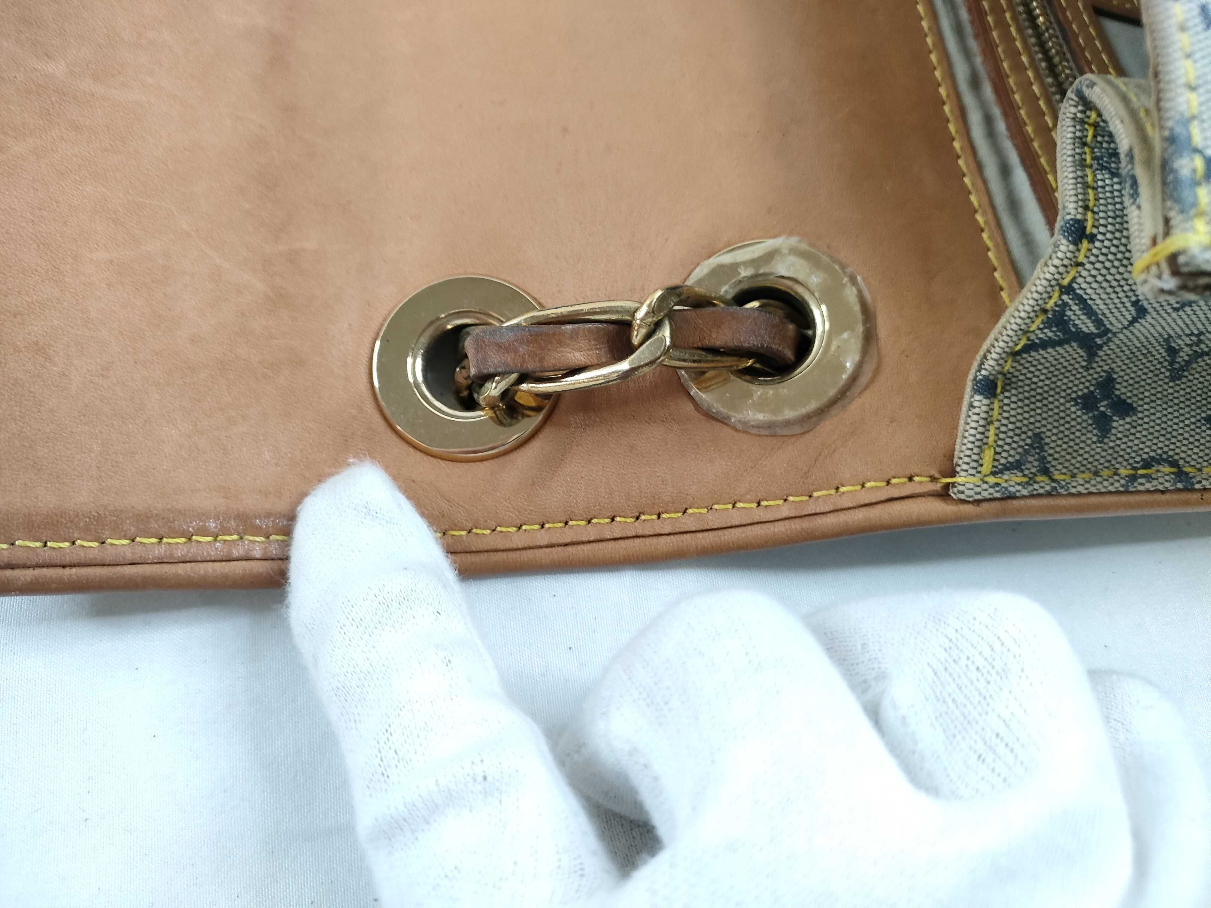 Monogram Mini Louis Vuitton Blue Monogram Mini Camille M92002 Shoulder Bag — view 8