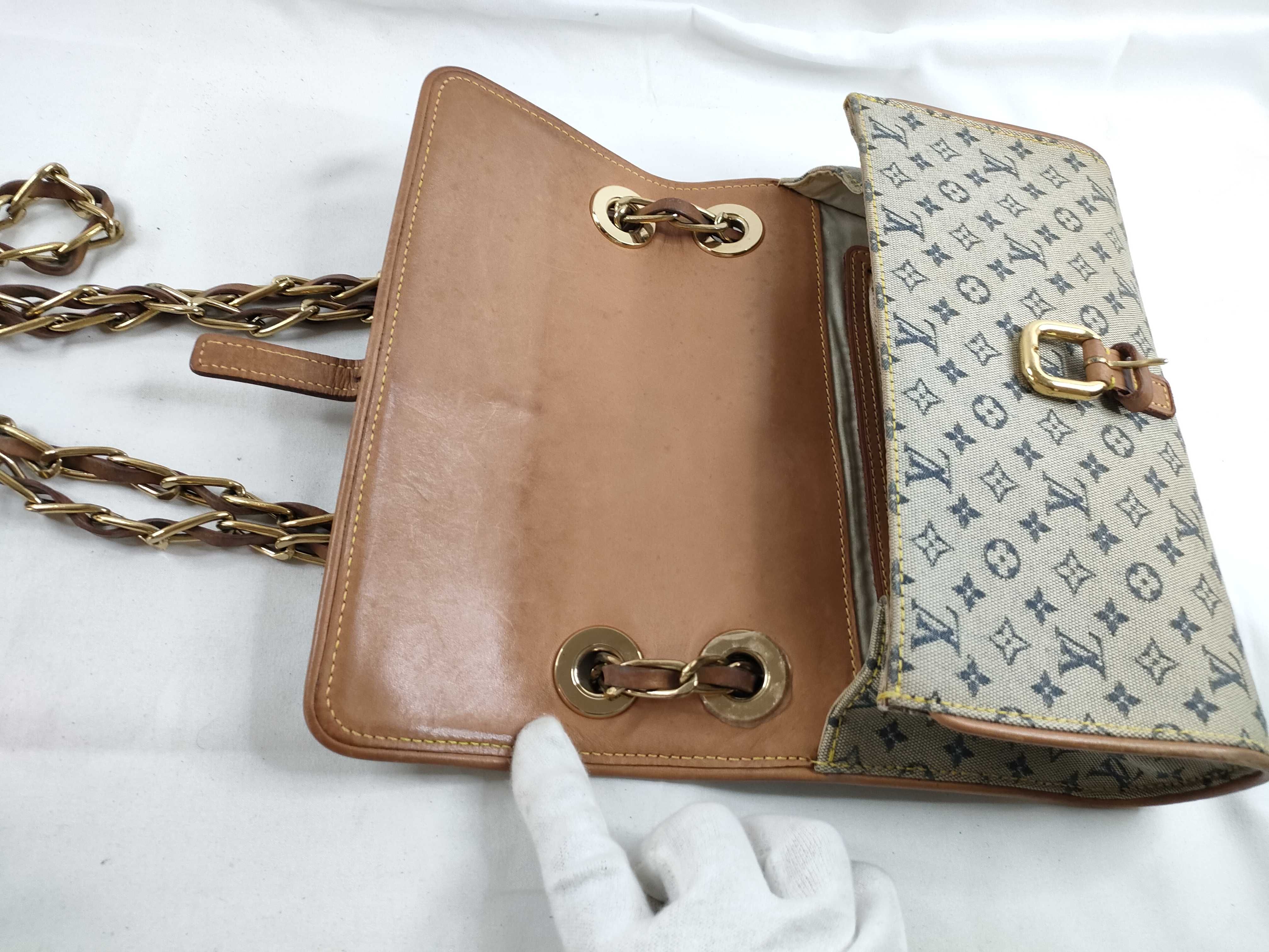Monogram Mini Louis Vuitton Blue Monogram Mini Camille M92002 Shoulder Bag — view 9
