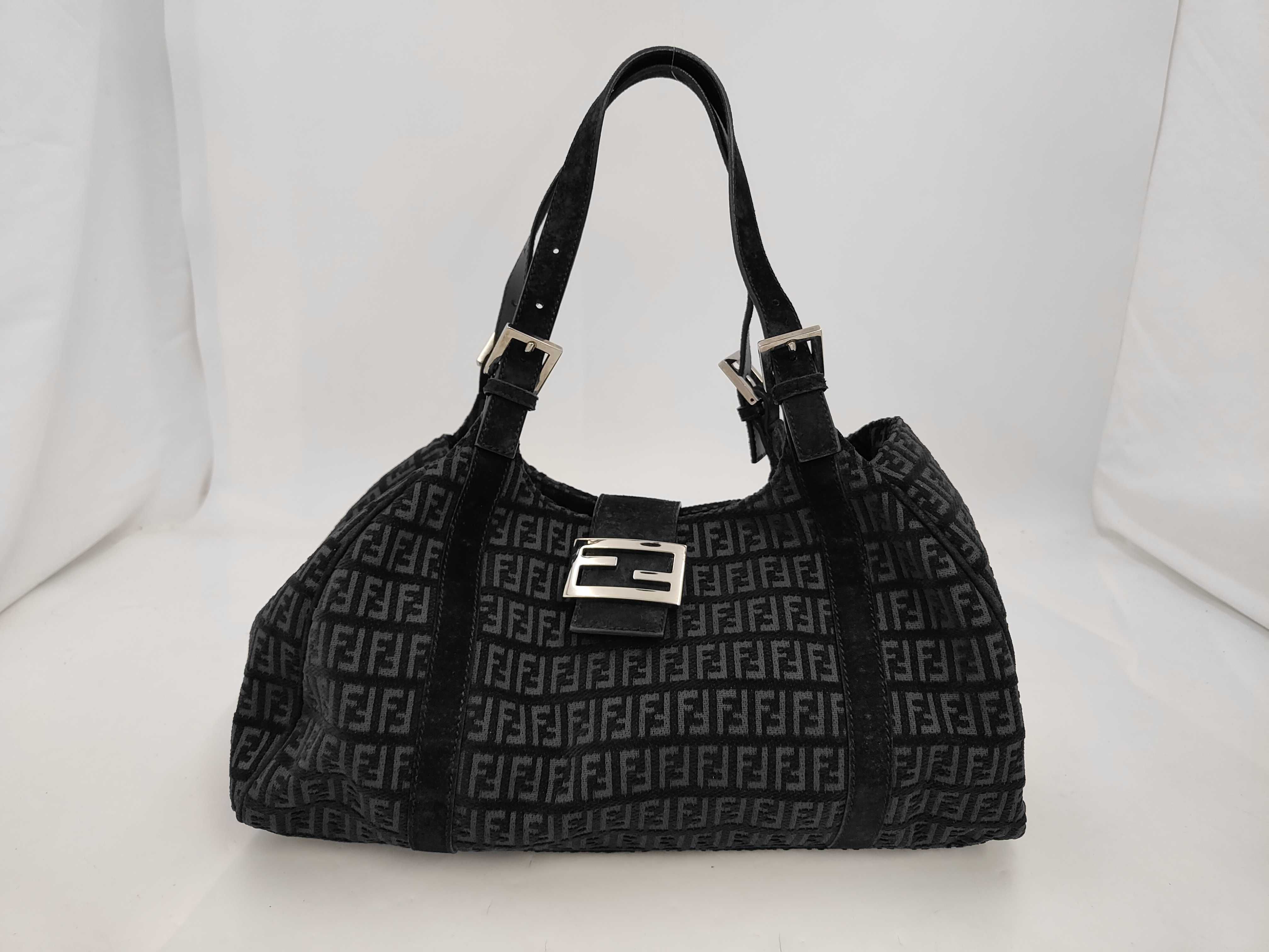 Mamma Bucket Velour Zucchino One-Shoulder Bag