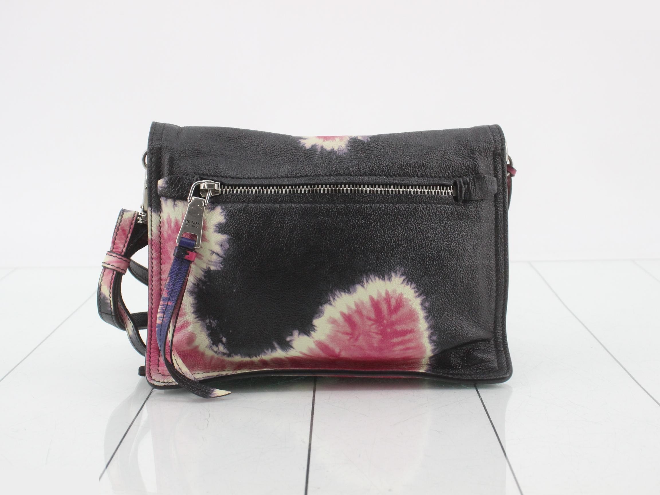 Leather Tie-Dye Shoulder Bag — view 2