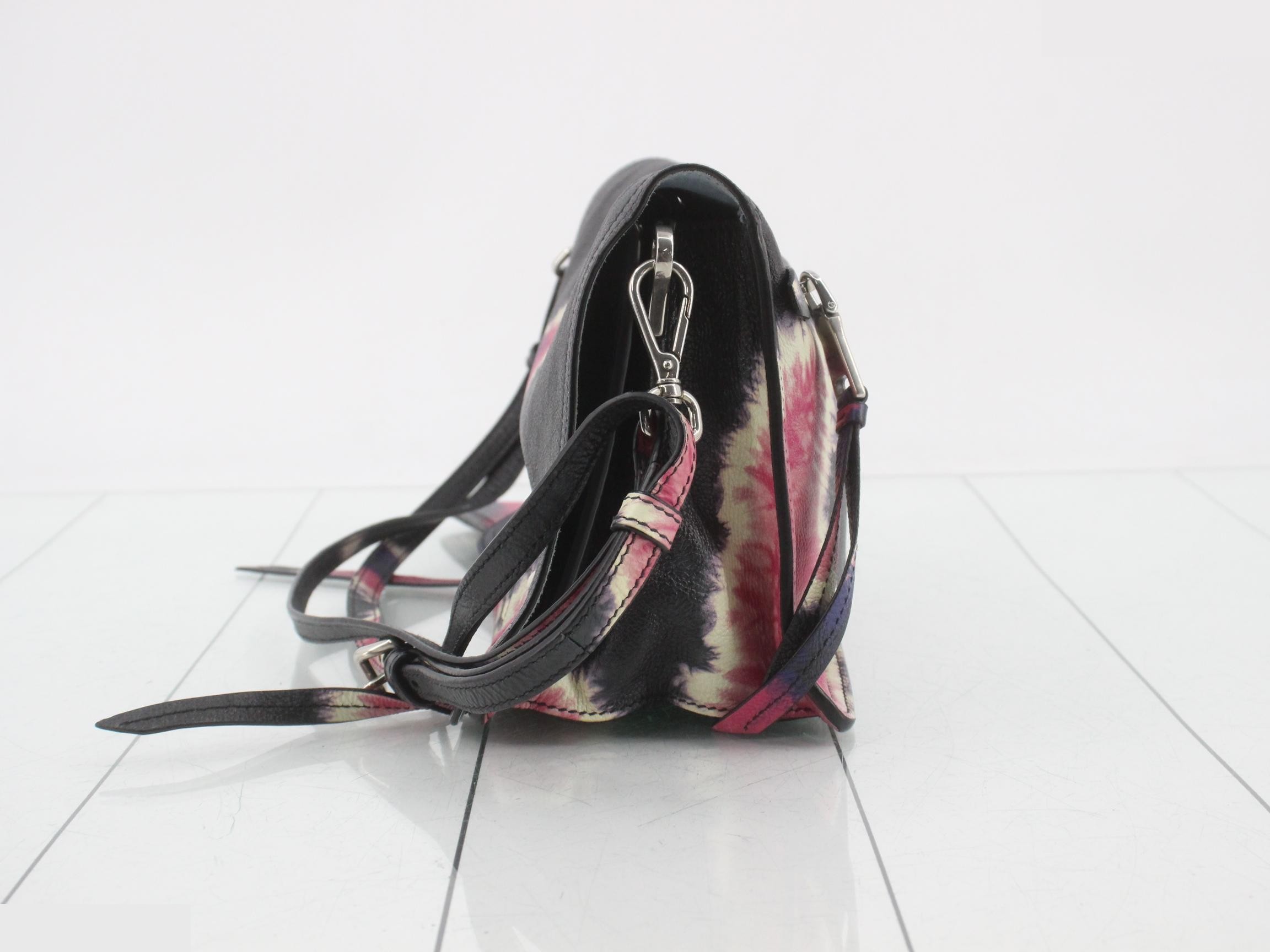 Leather Tie-Dye Shoulder Bag — view 3