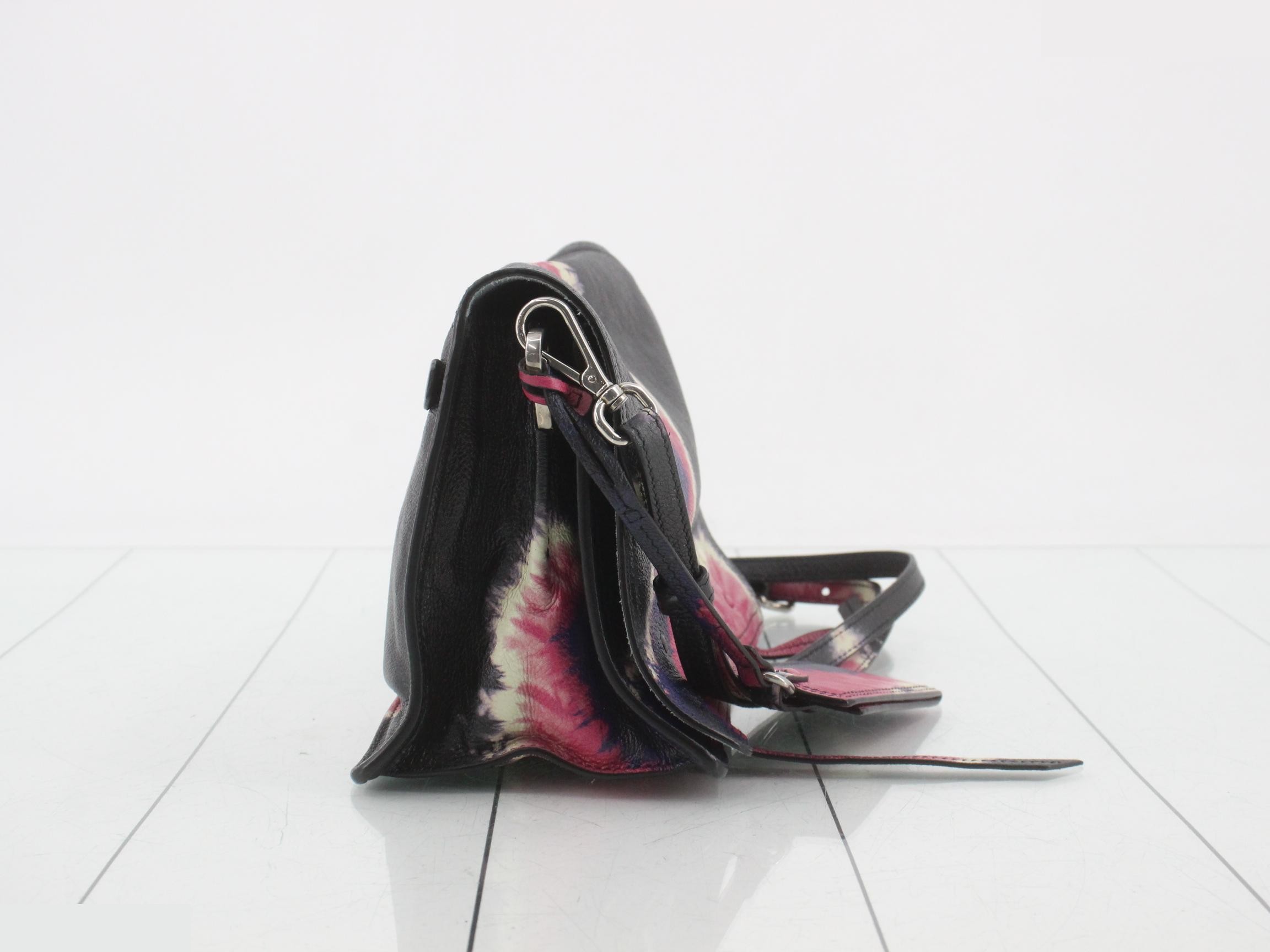 Leather Tie-Dye Shoulder Bag — view 4