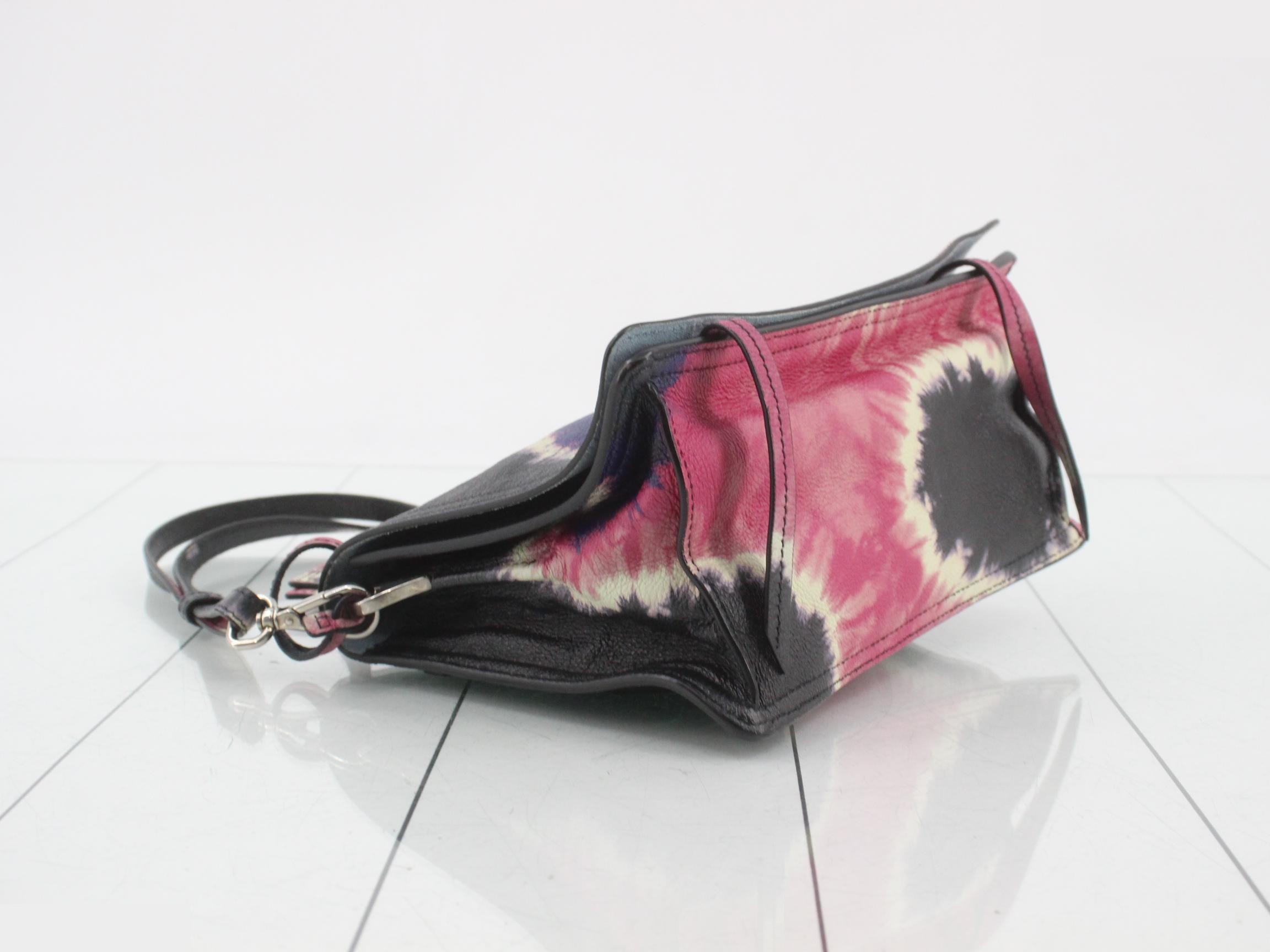 Leather Tie-Dye Shoulder Bag — view 5
