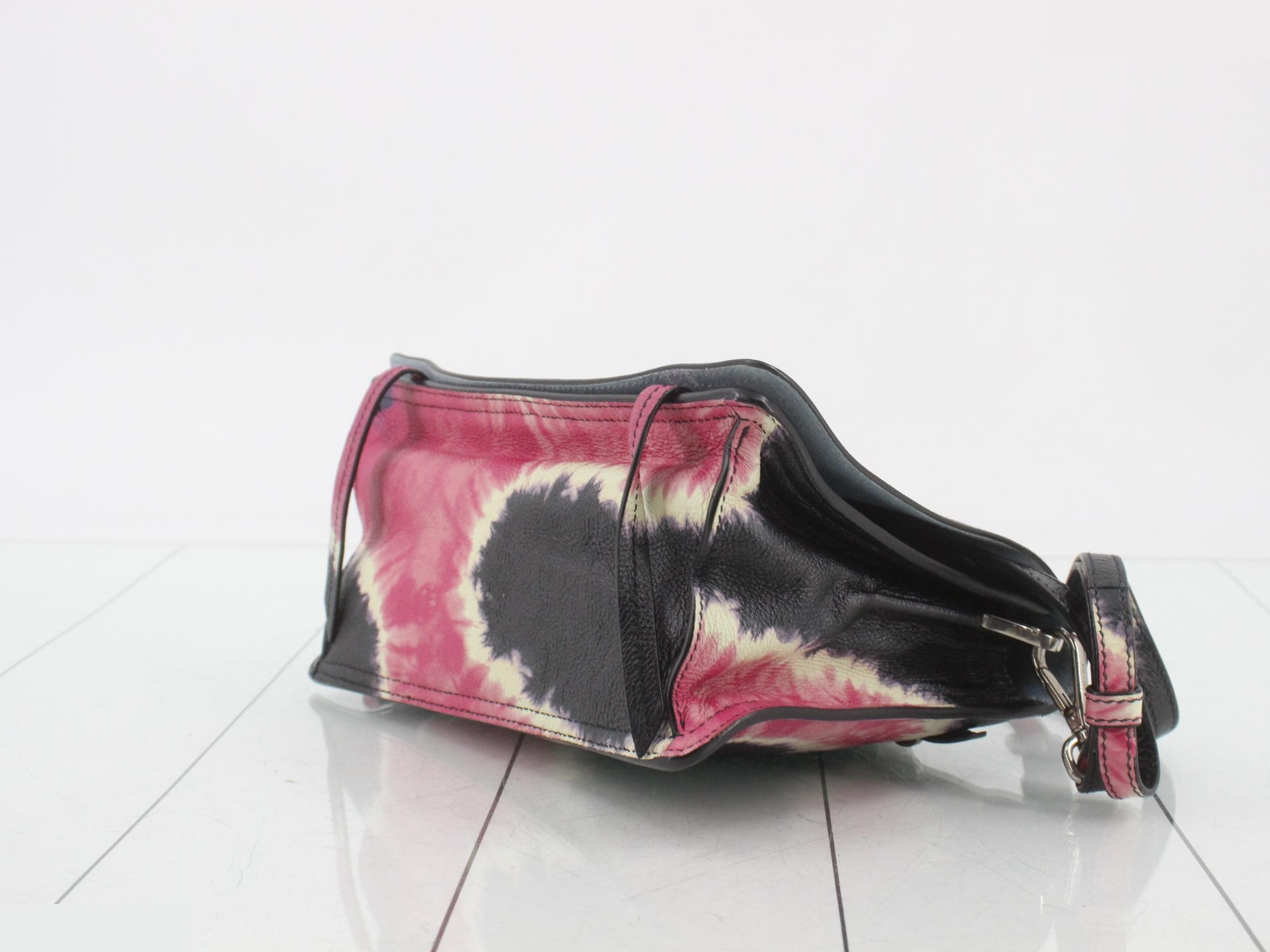 Leather Tie-Dye Shoulder Bag — view 6