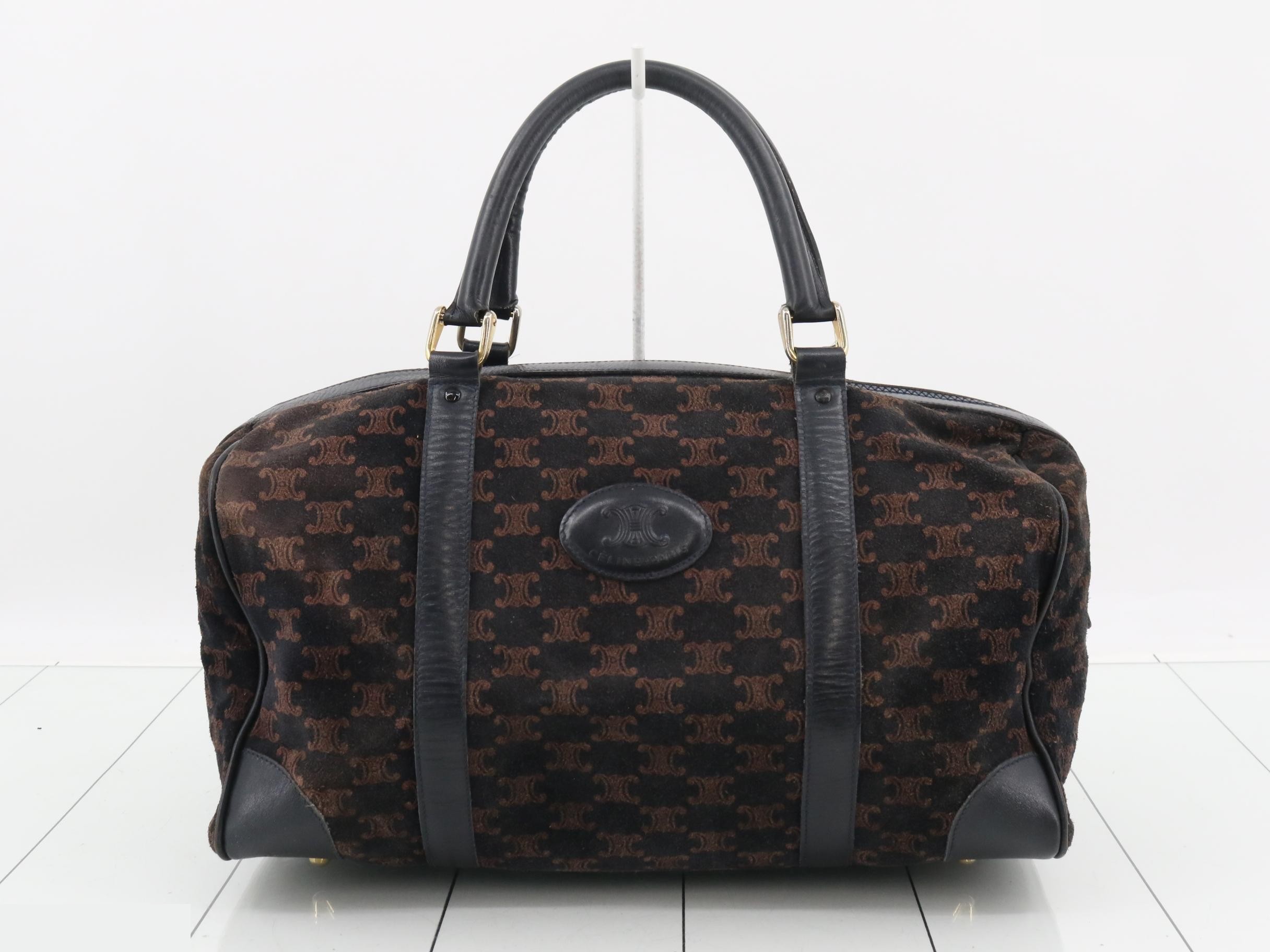 Suede Macadam Mini Boston Bag