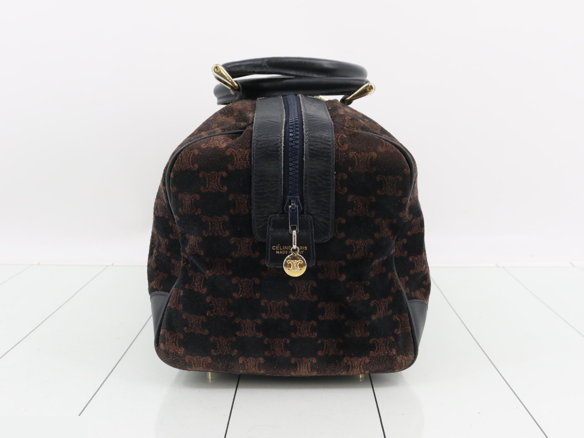 Suede Macadam Mini Boston Bag — view 4