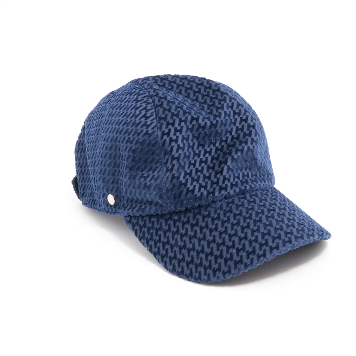H logo cap 59 cotton navy — view 2