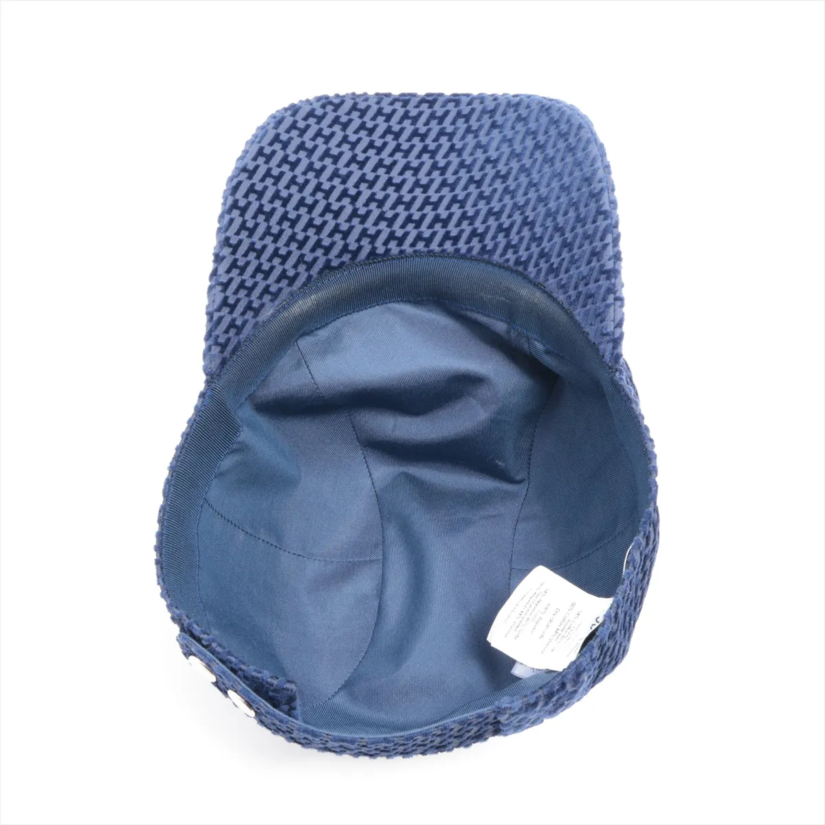 H logo cap 59 cotton navy — view 4