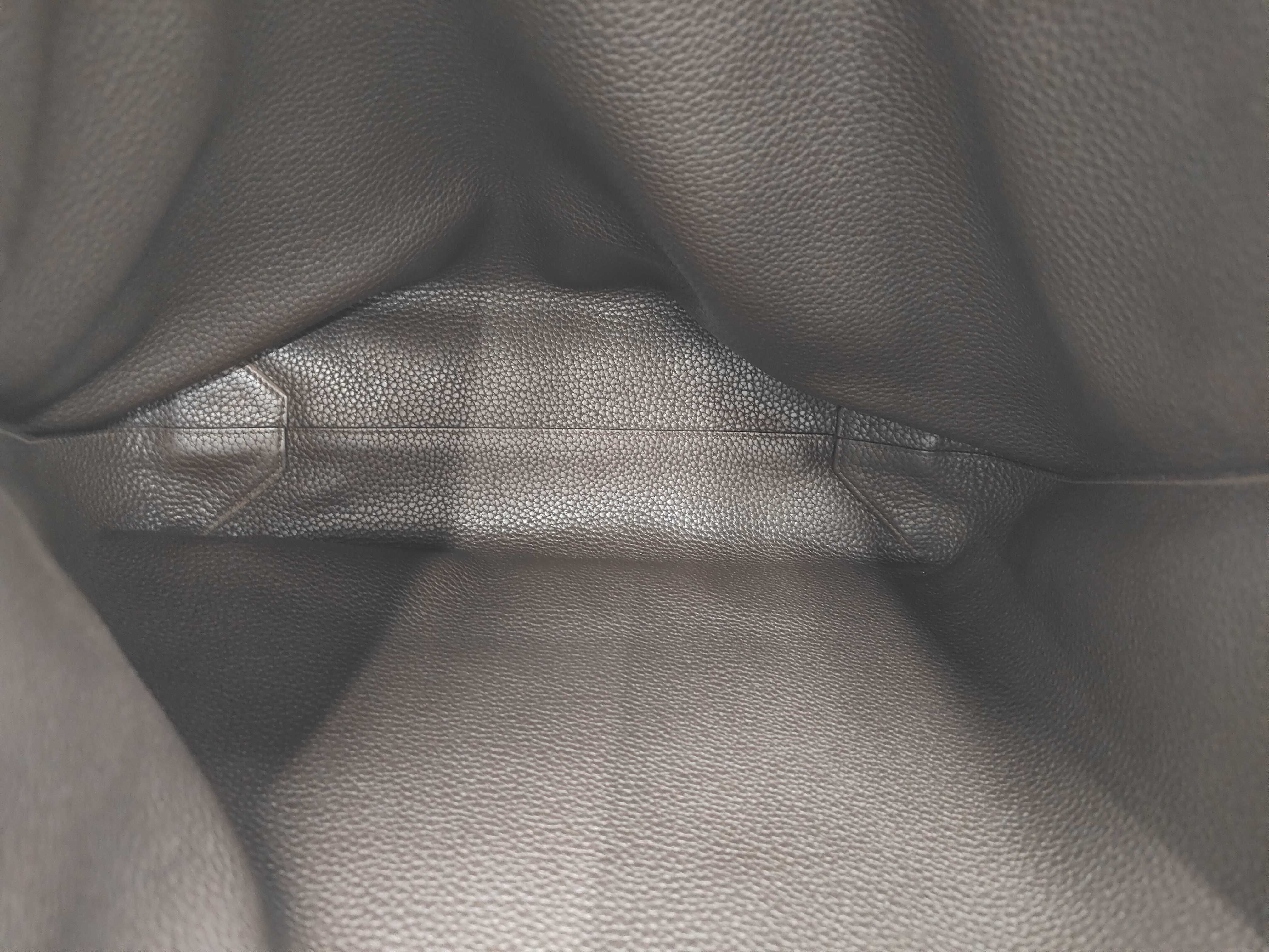 Double Sens 45 Tote Bag, Taurillon Clemence Leather, Black x Brown — view 3