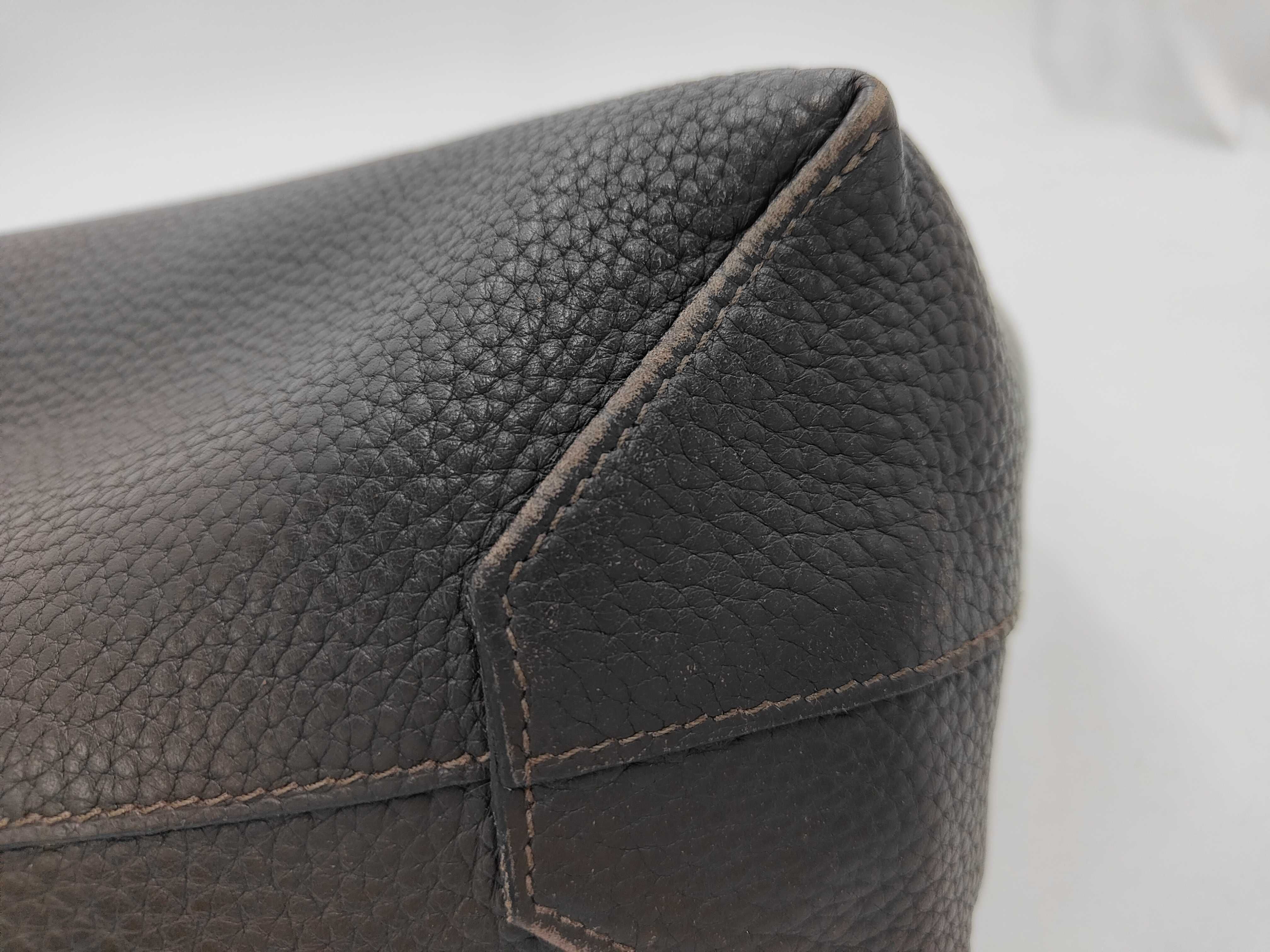 Double Sens 45 Tote Bag, Taurillon Clemence Leather, Black x Brown — view 8